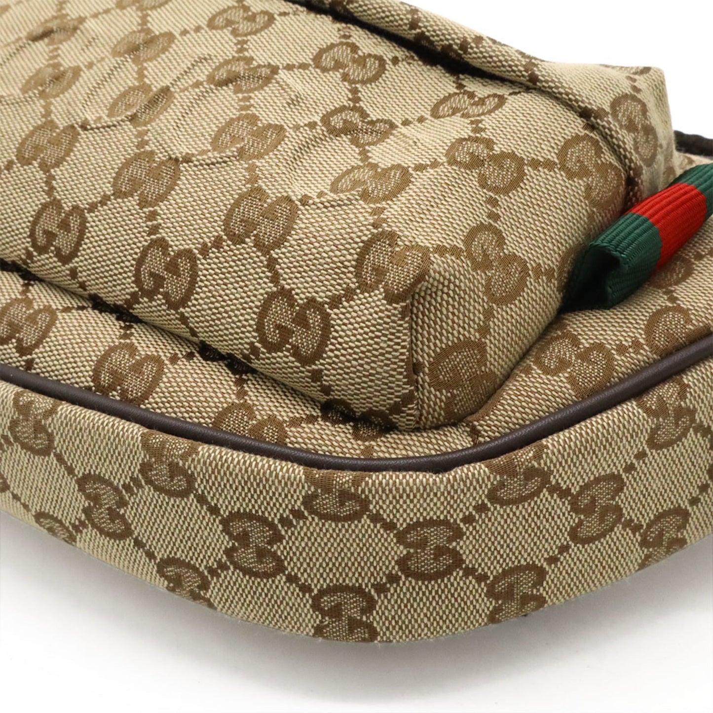 Gucci Beige Dark Brown Canvas Fanny Pack ( )
