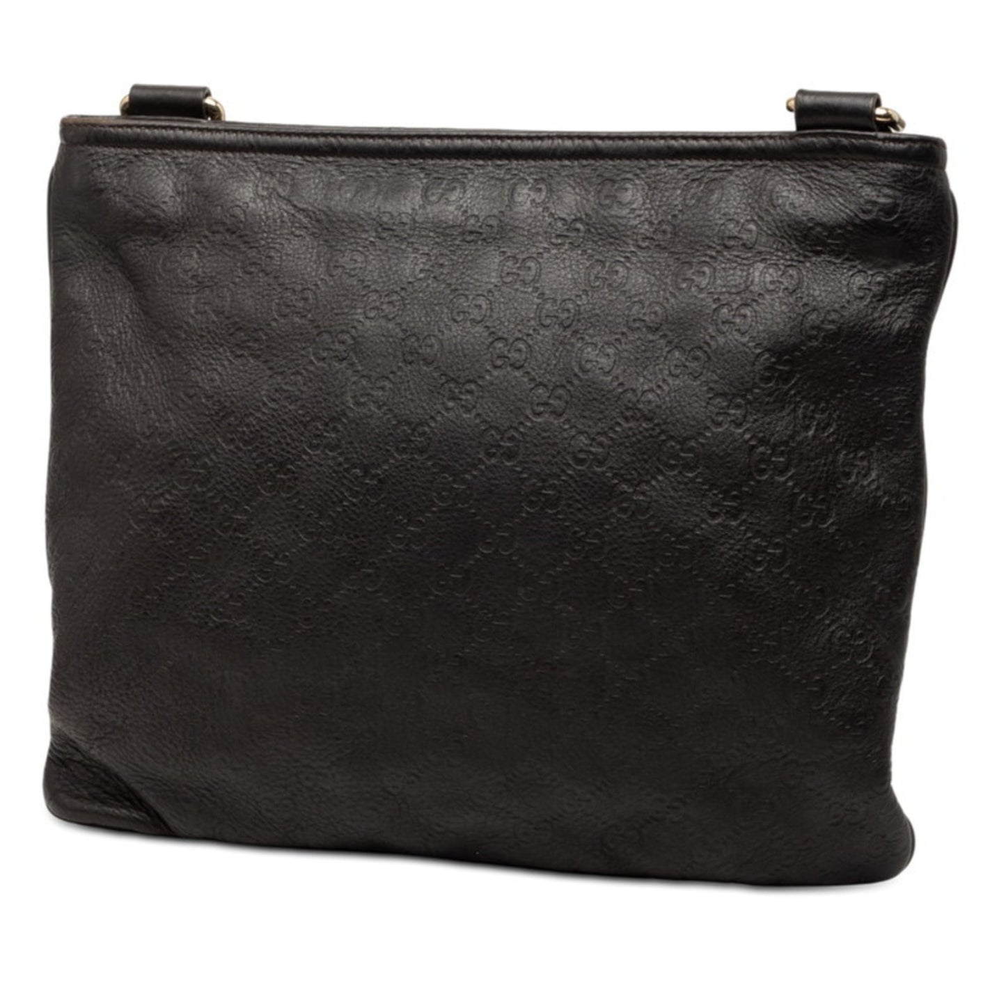 Gucci Dark Brown Leather Shoulder Bag ( )