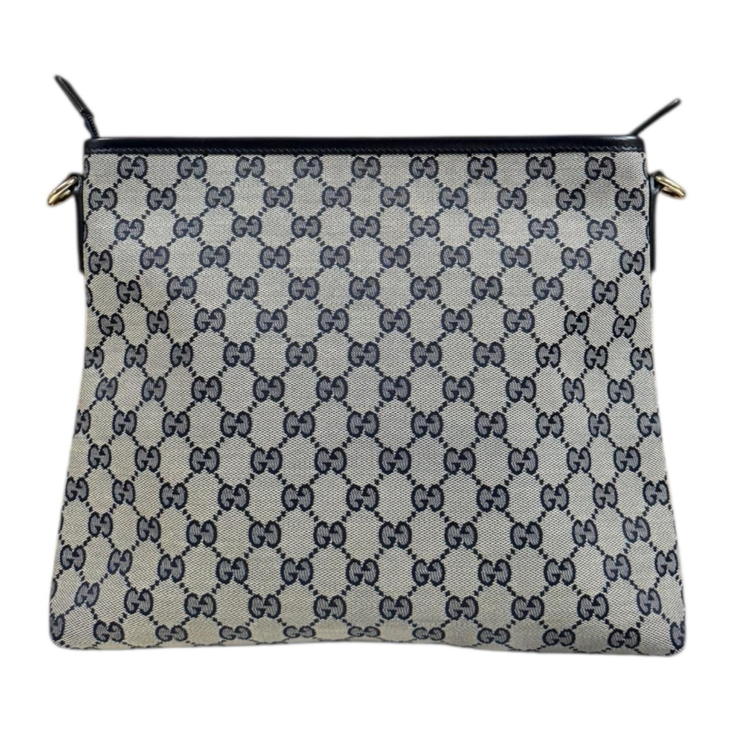 Gucci Gg Canvas Beige Navy Gg Canvas Shoulder Bag ( )