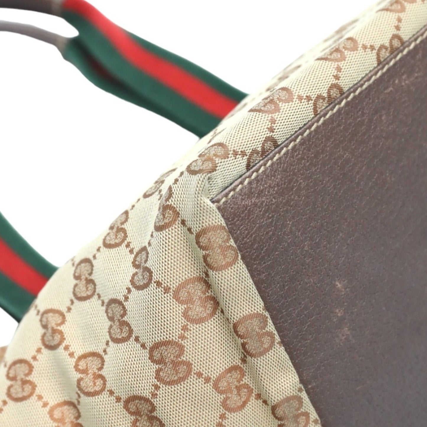 Gucci Gg Canvas Beige Gg Canvas Handbag Tote Bag ( )
