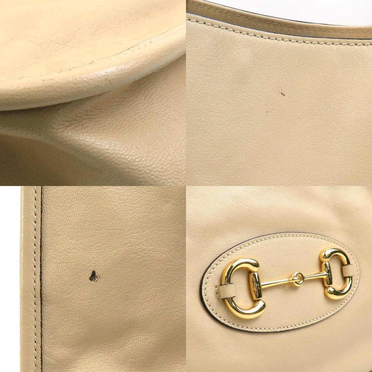 Gucci Beige Leather Shoulder Bag ( )
