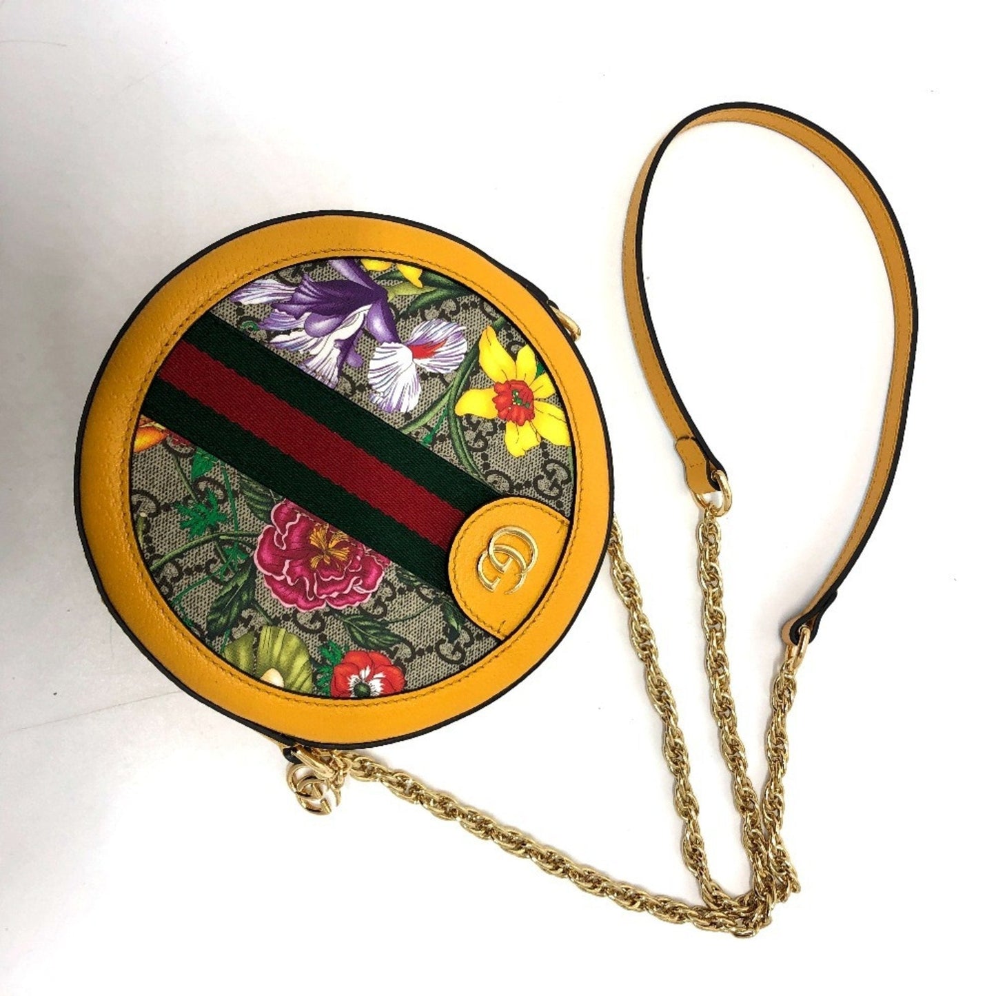 Gucci Yellow Gg Supreme Shoulder Bag ( )