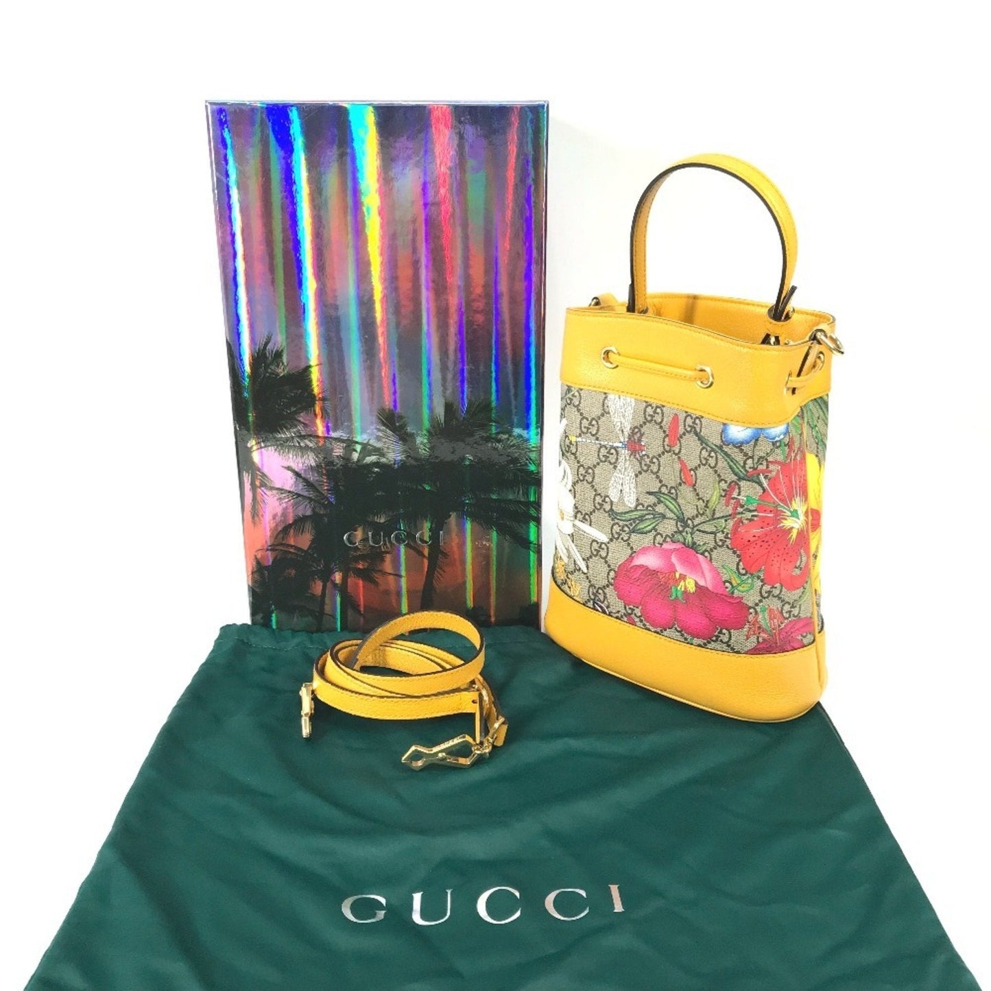 Gucci Beige Multi-Color Gg Supreme Handbag Shoulder Bag ( )