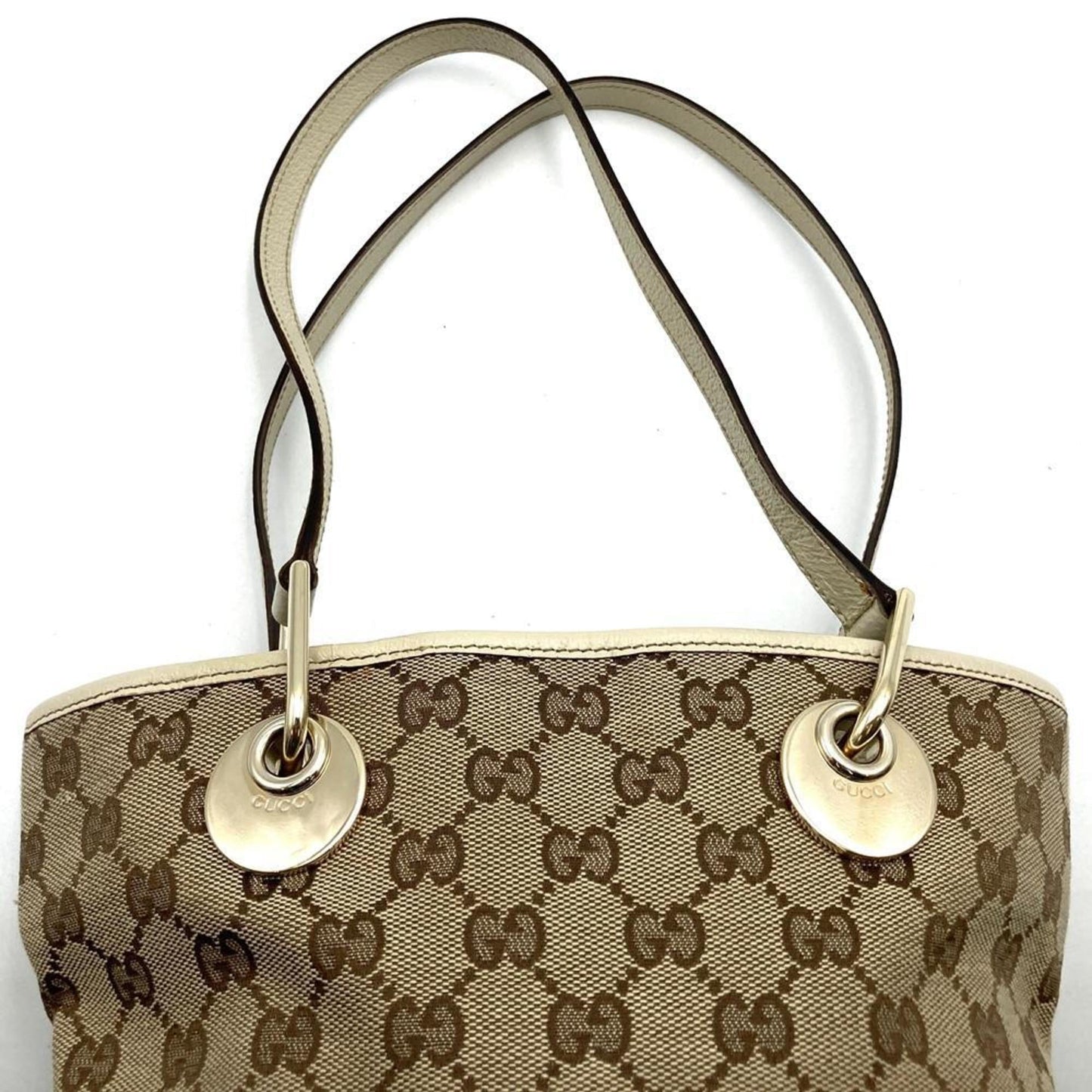 Gucci Gg Canvas Beige Gg Canvas Shoulder Bag Tote Bag ( )