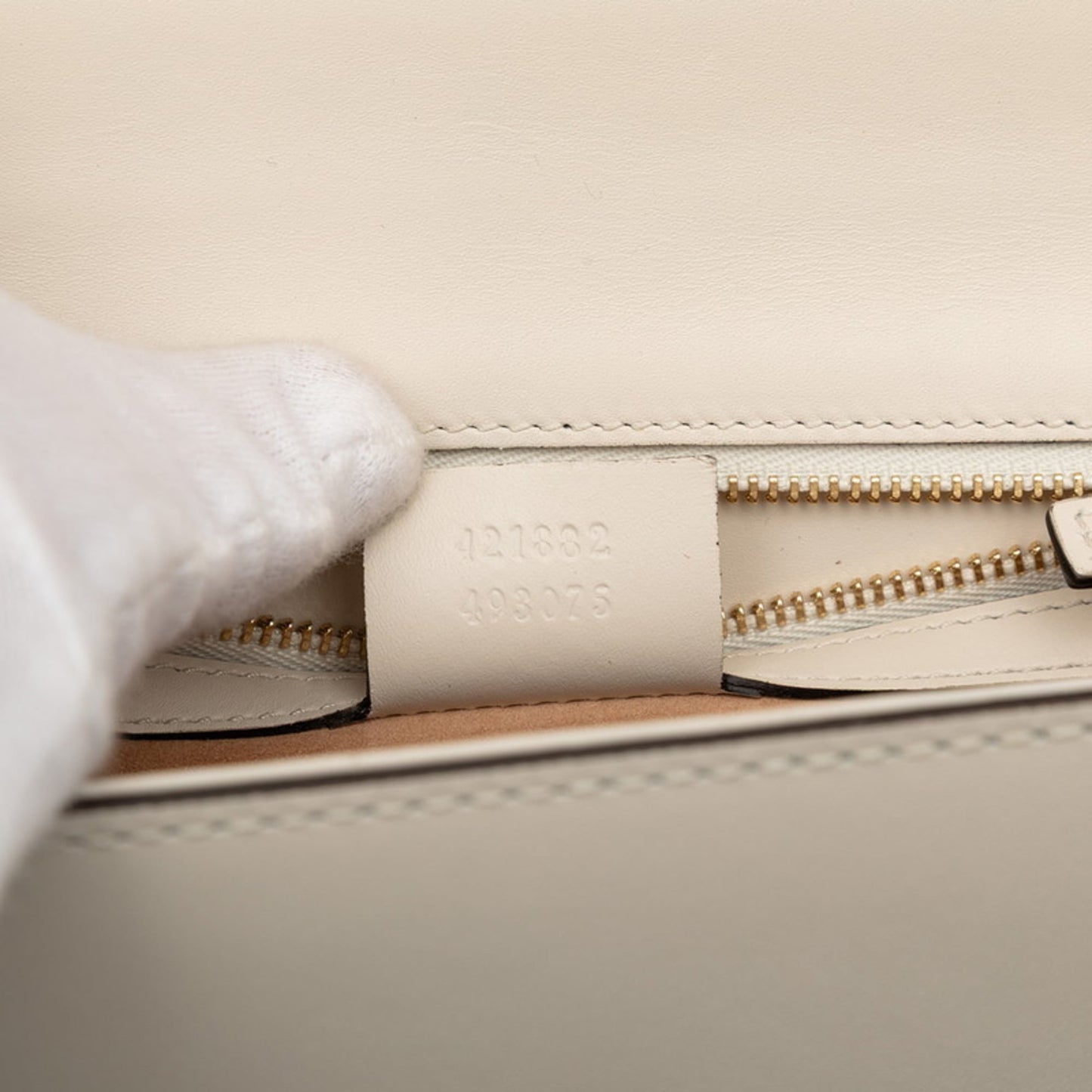Gucci Multi-Color White Leather Handbag Shoulder Bag ( )