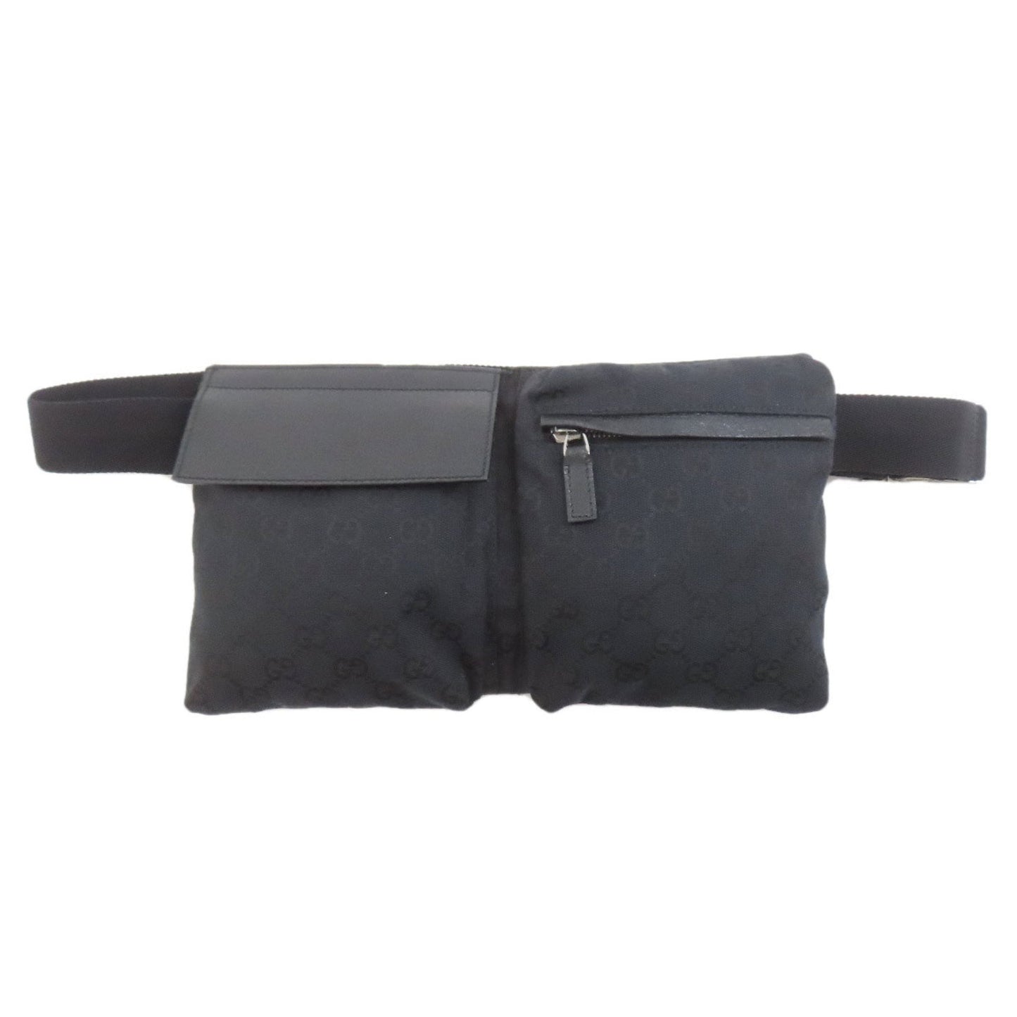 Gucci Black Canvas Fanny Pack Sling Bag ( )