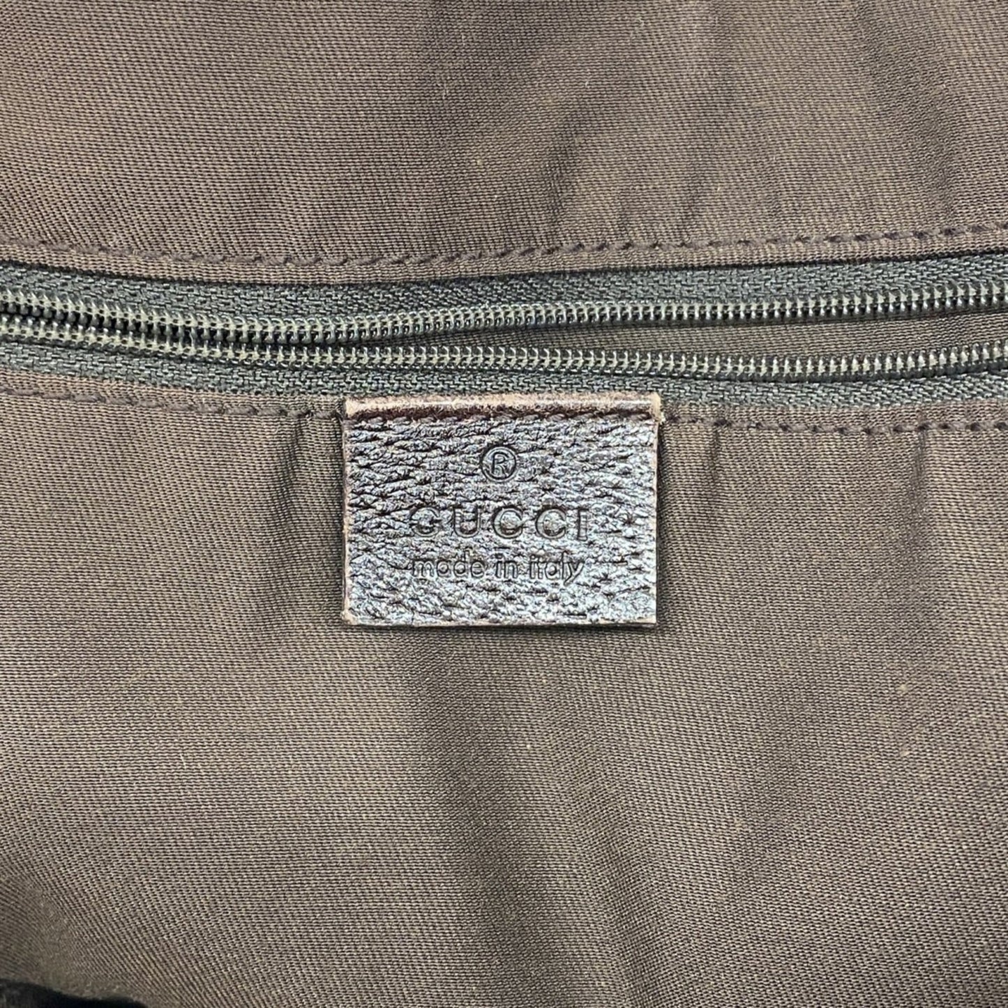 Gucci Beige Brown Canvas Tote Bag ( )