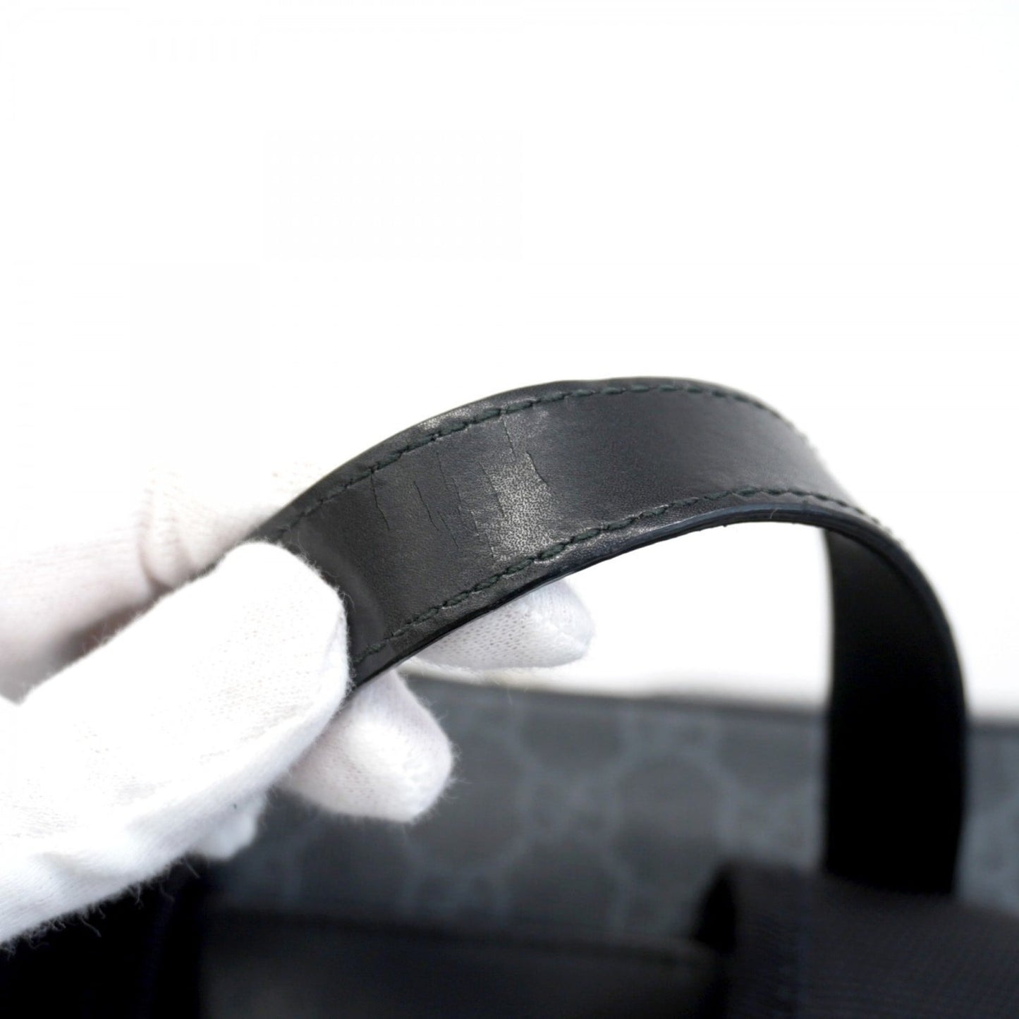 Gucci Black Gray Pvc Backpack ( )