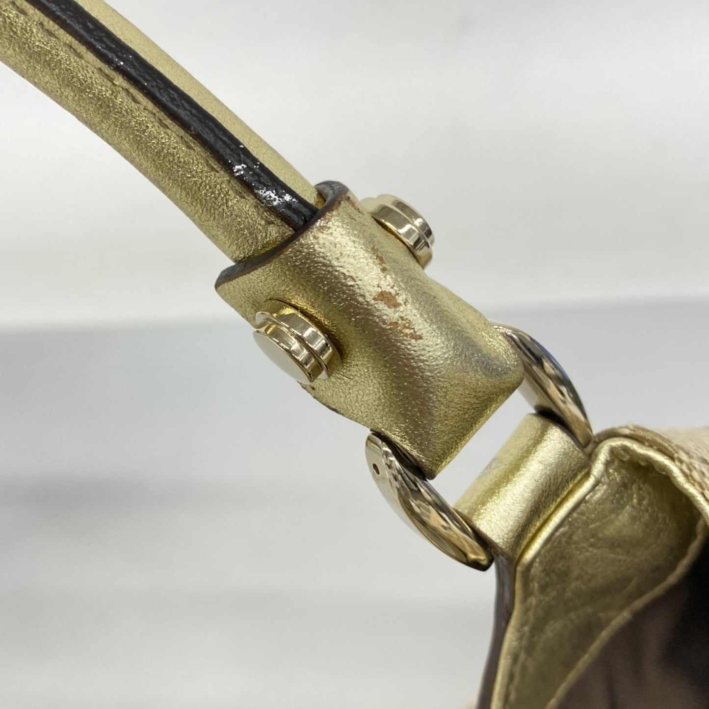 Gucci Beige Brown Canvas Handbag ( )