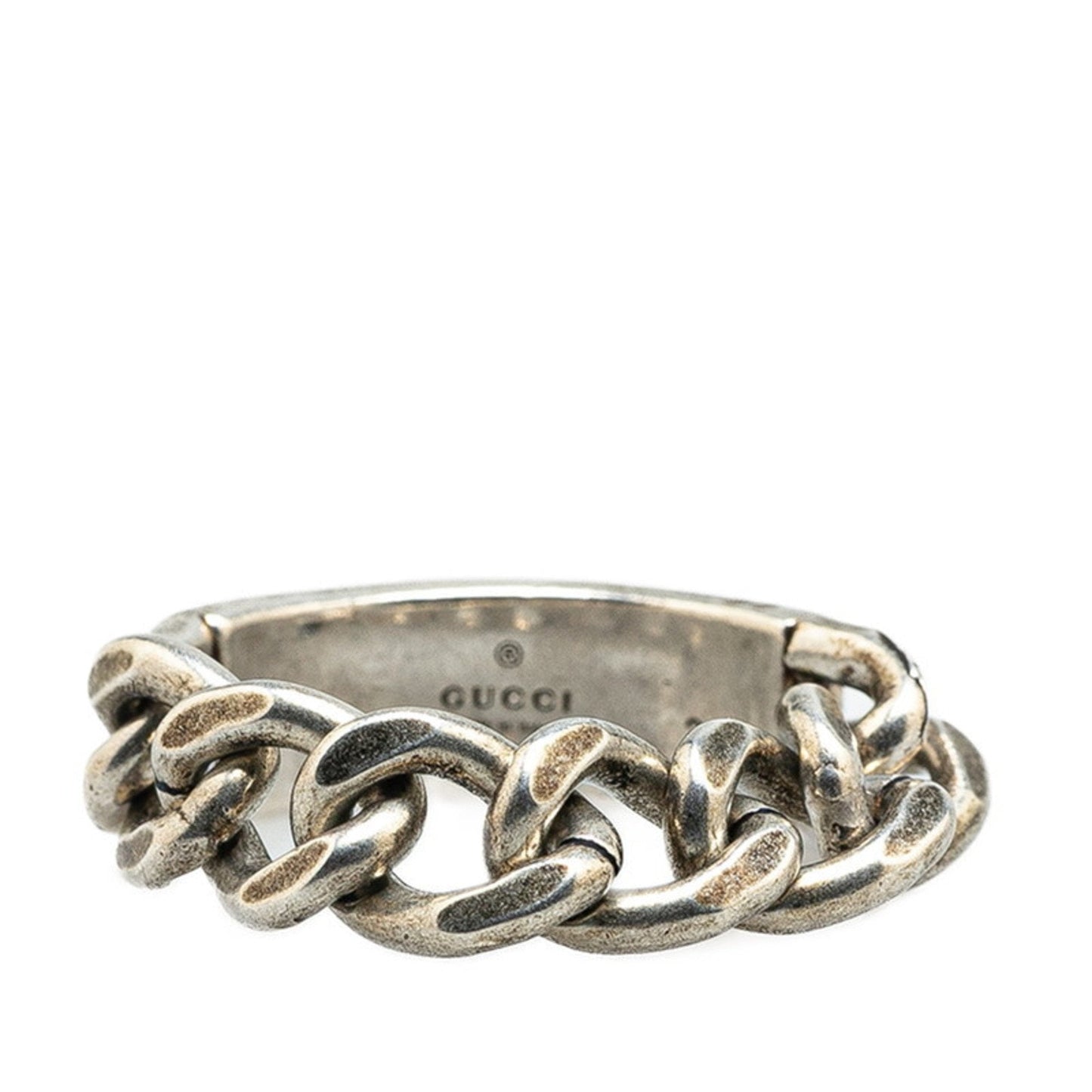 Gucci Silver Black Silver 925 Band Ring ( )