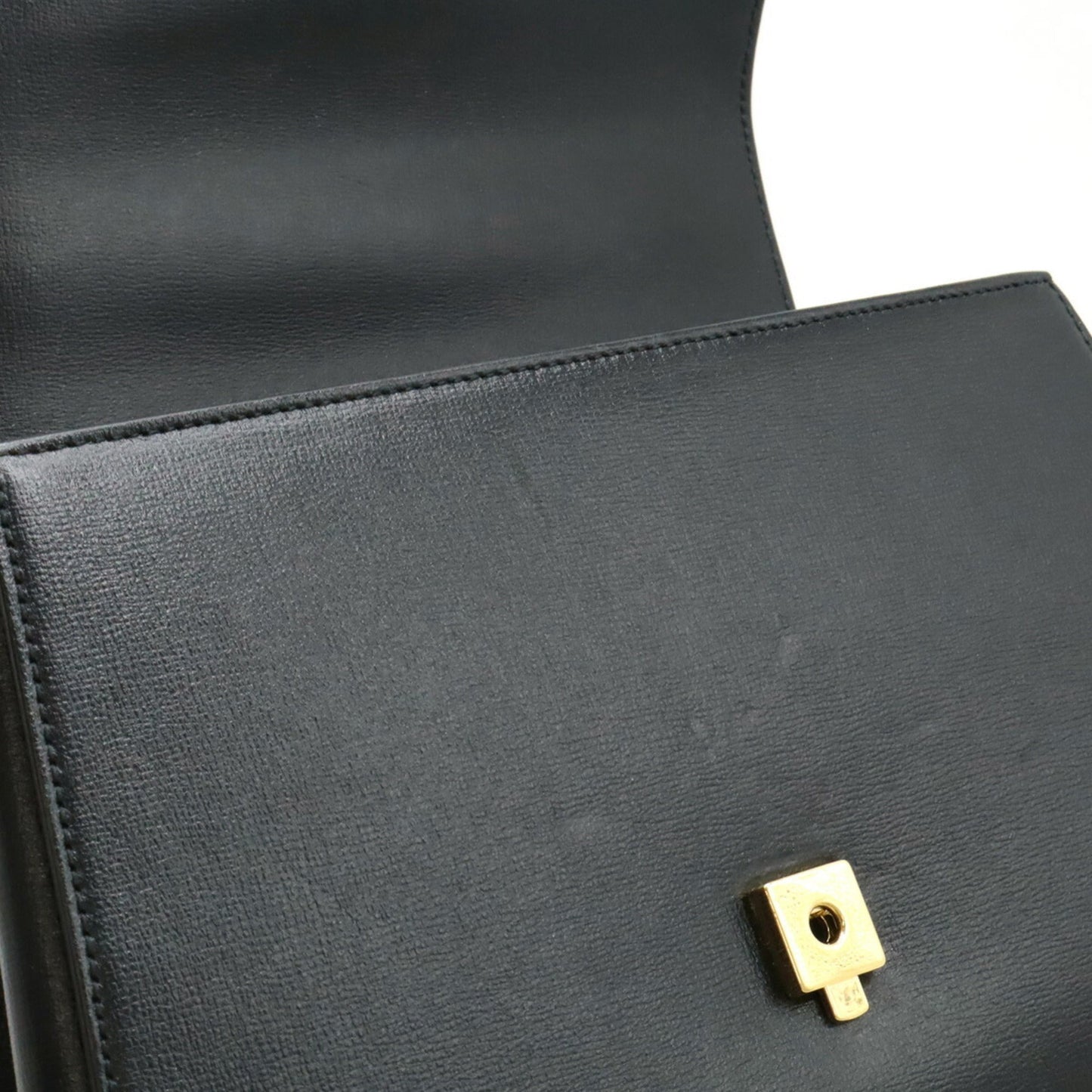 Gucci Black Leather Handbag Shoulder Bag ( )