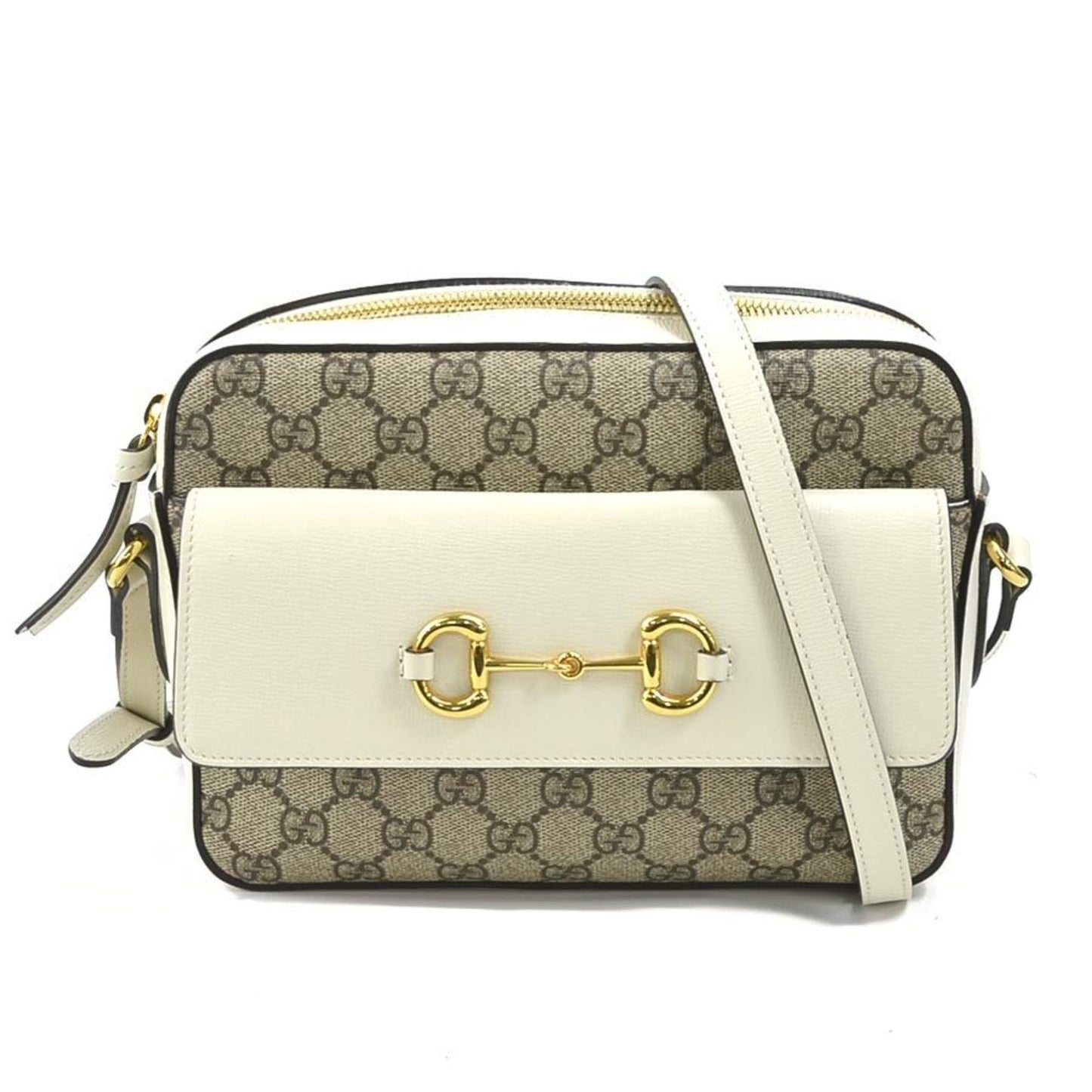 Gucci Beige White Gg Supreme Handbag