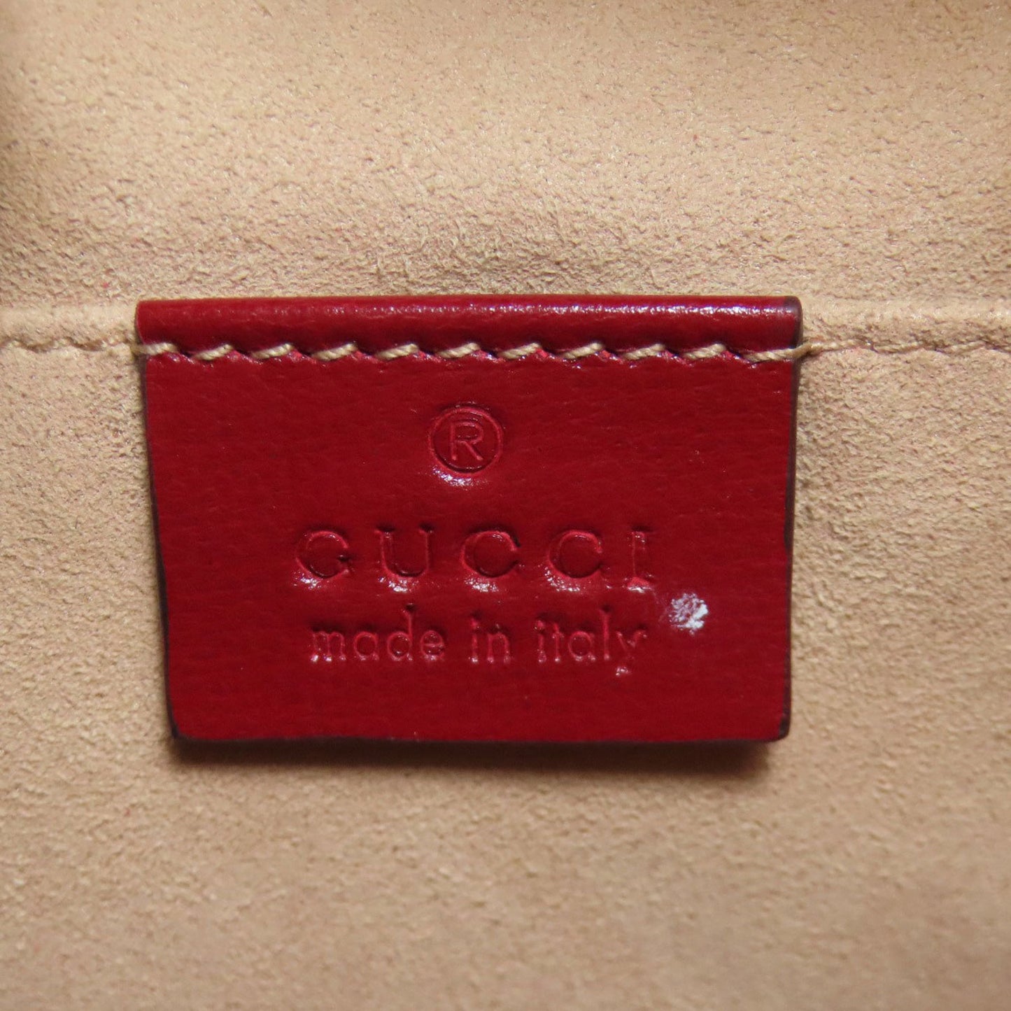 Gucci Red Color Leather Shoulder Bag ( )