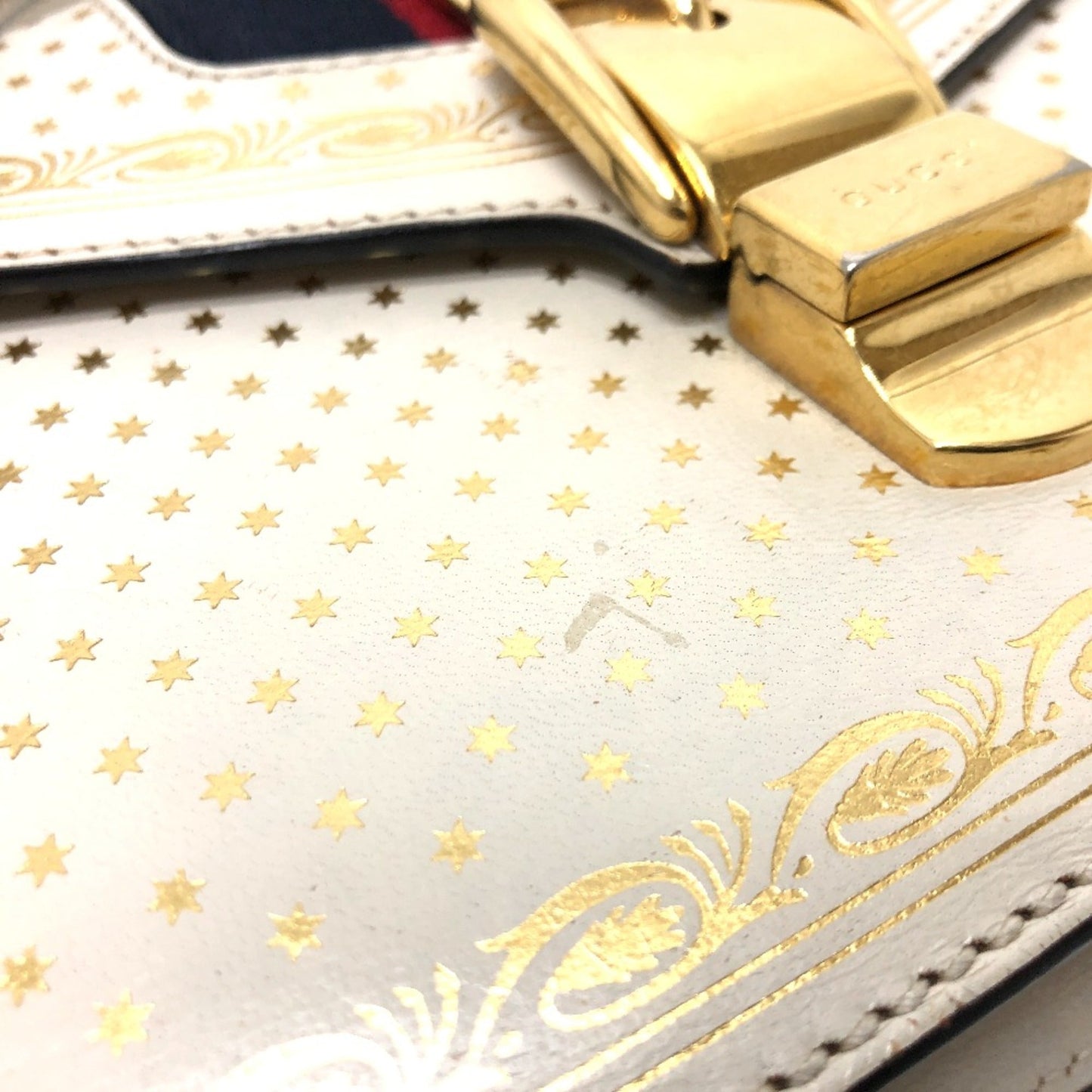 Gucci White Leather Shoulder Bag ( )