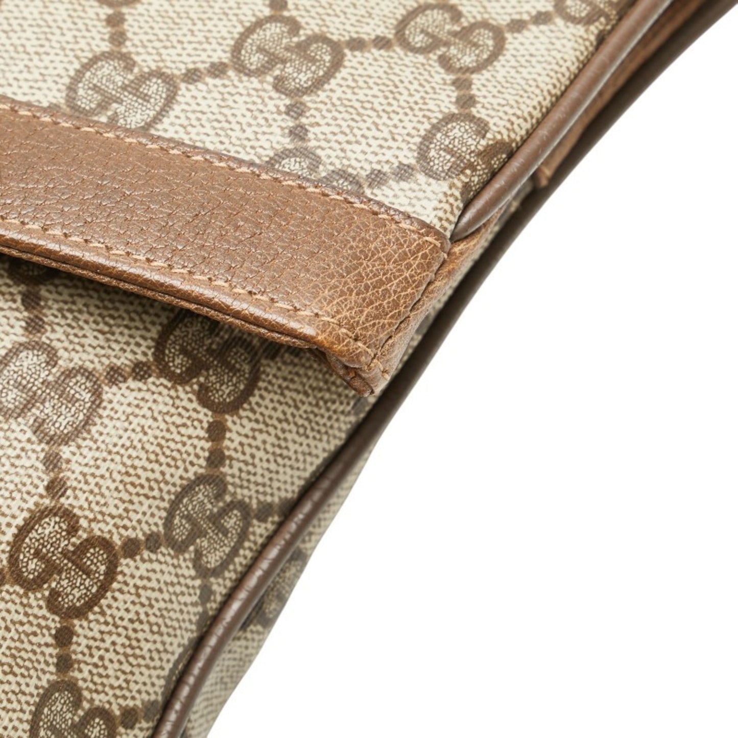 Gucci Beige Brown Pvc Leather Clutch Bag ( )