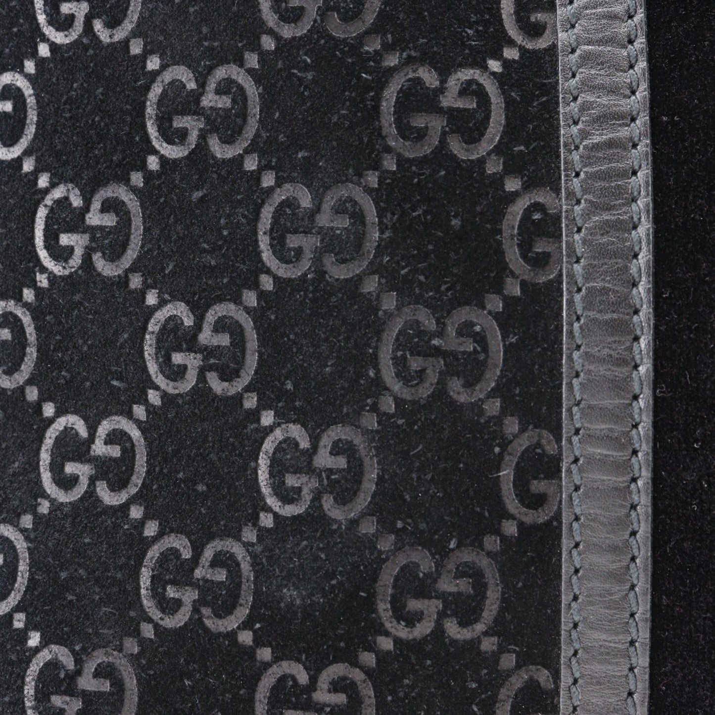 Gucci Black Suede Tote Bag ( )