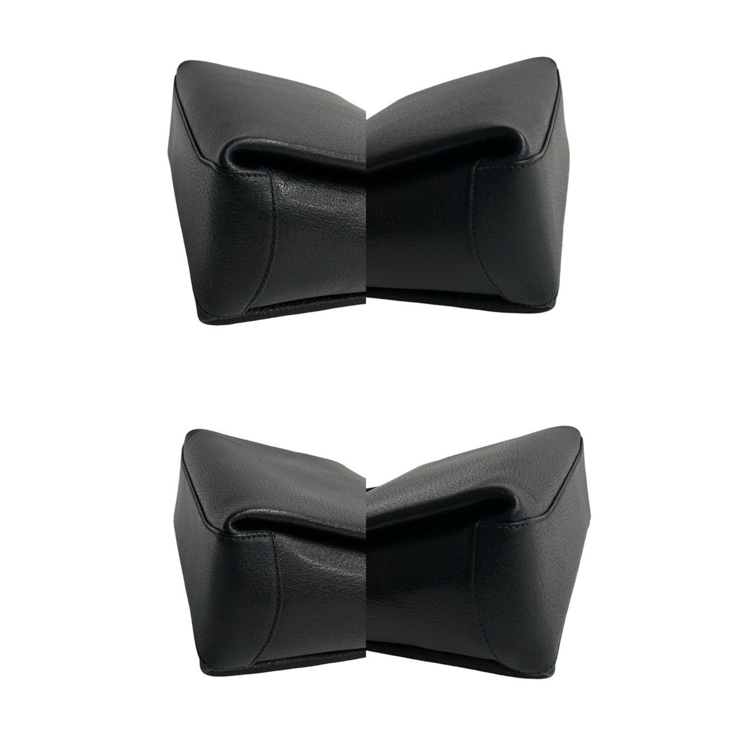 Gucci Black Leather Handbag Tote Bag ( )
