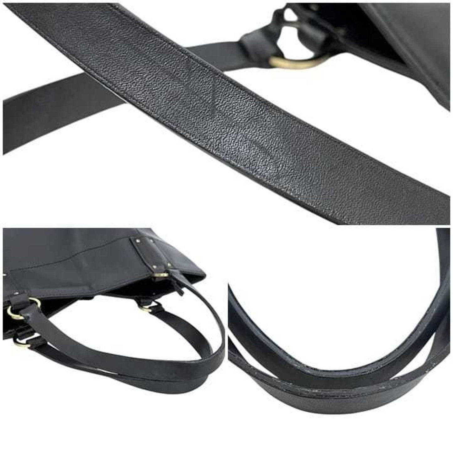 Gucci Black Leather Tote Bag ( )