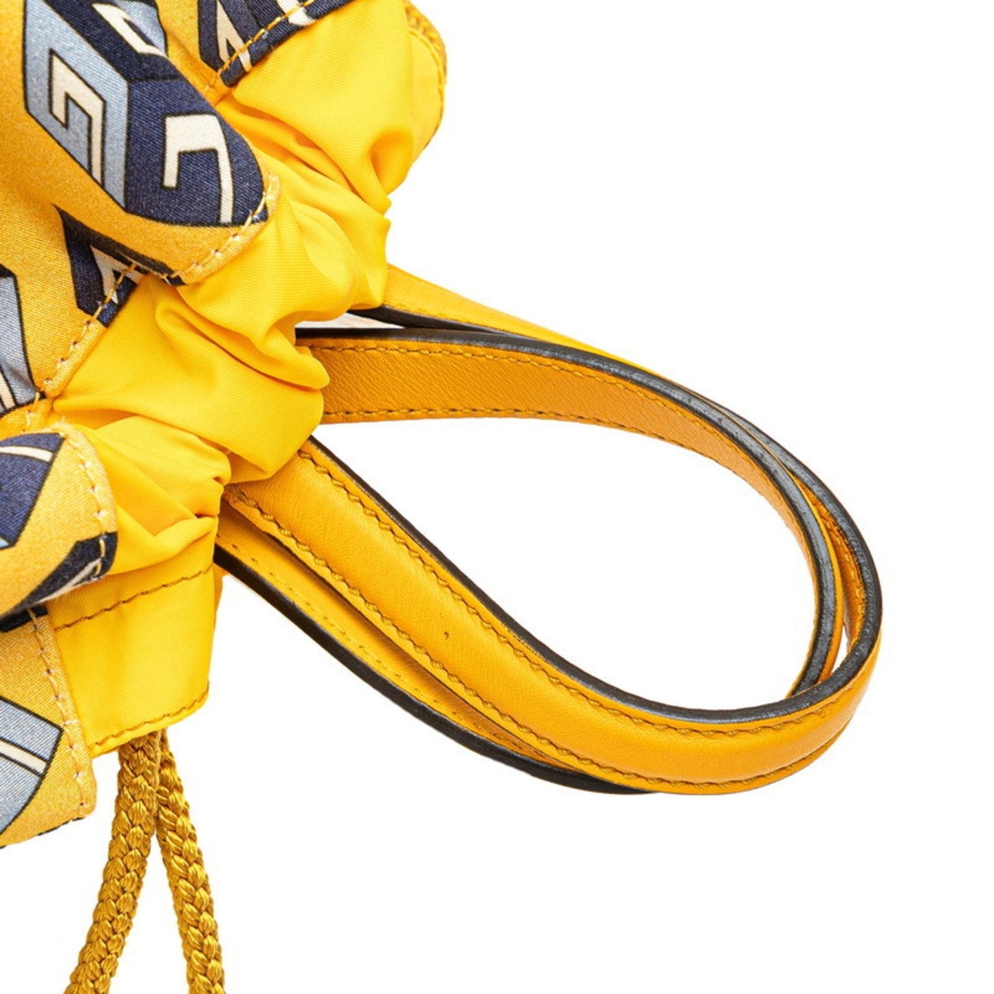 Gucci Blue Yellow Nylon Leather Backpack ( )