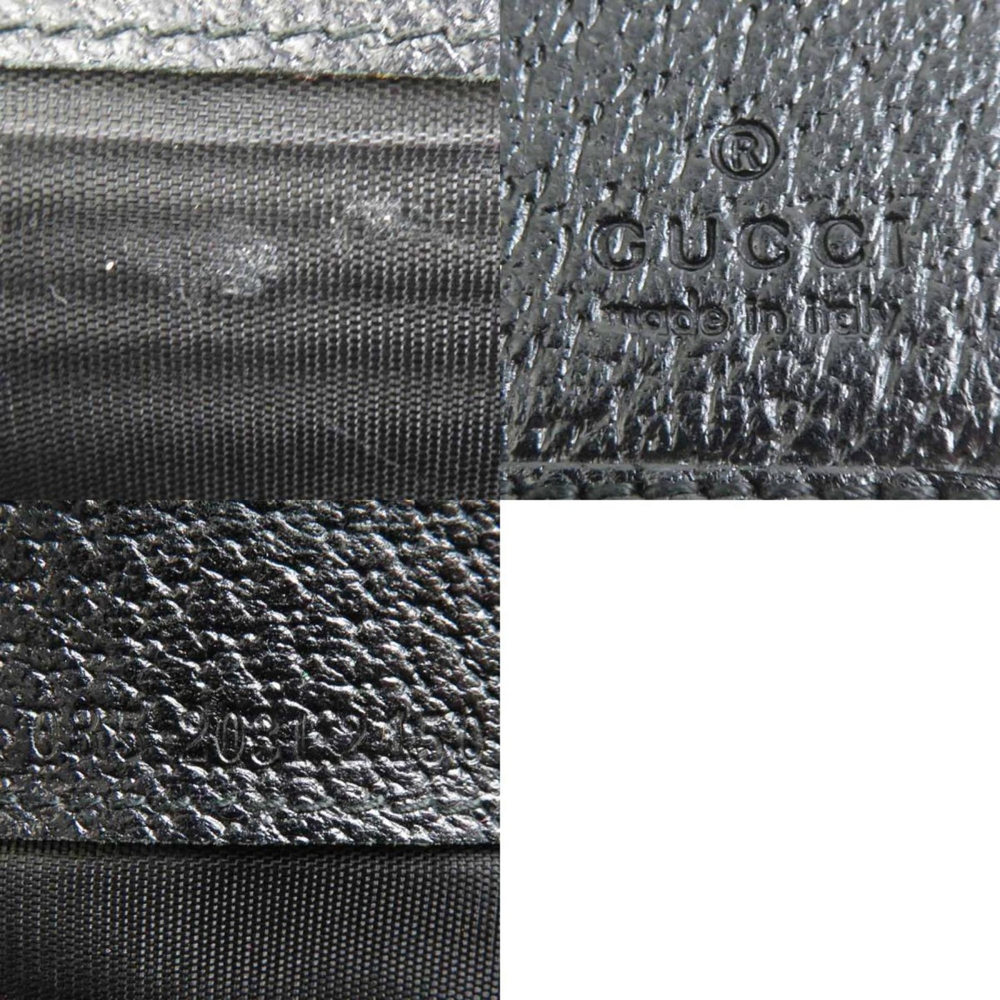 Gucci Black Leather Long Wallet (Bi-Fold) ( )