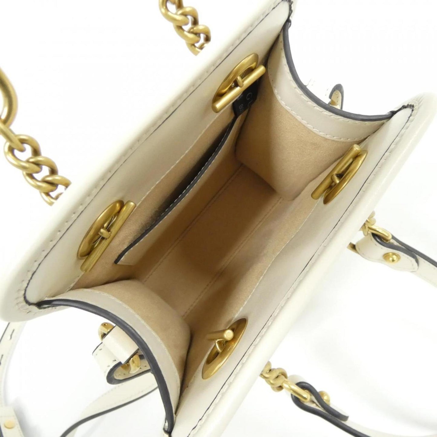 Gucci White Leather Handbag ( )