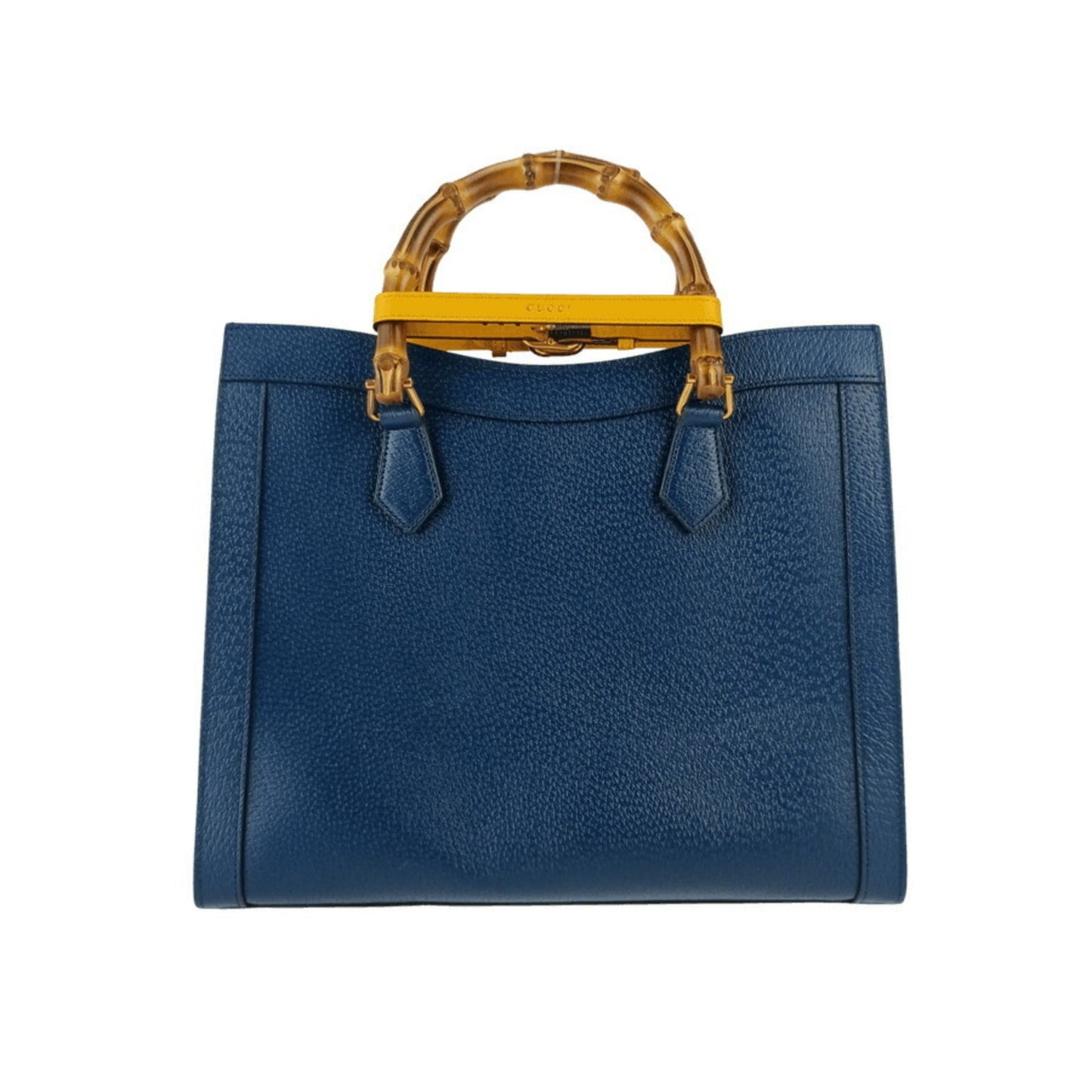 Gucci Royal Blue Leather Handbag Shoulder Bag Tote Bag ( )