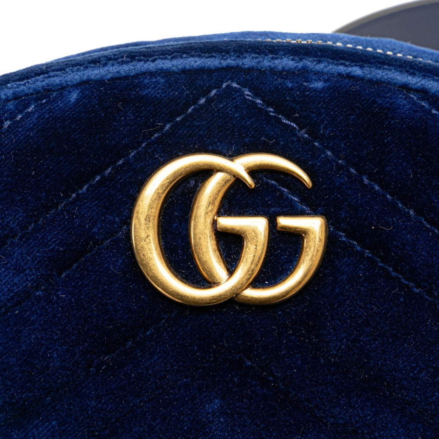 Gucci Gg Marmont Blue Leather Sling Bag ( )