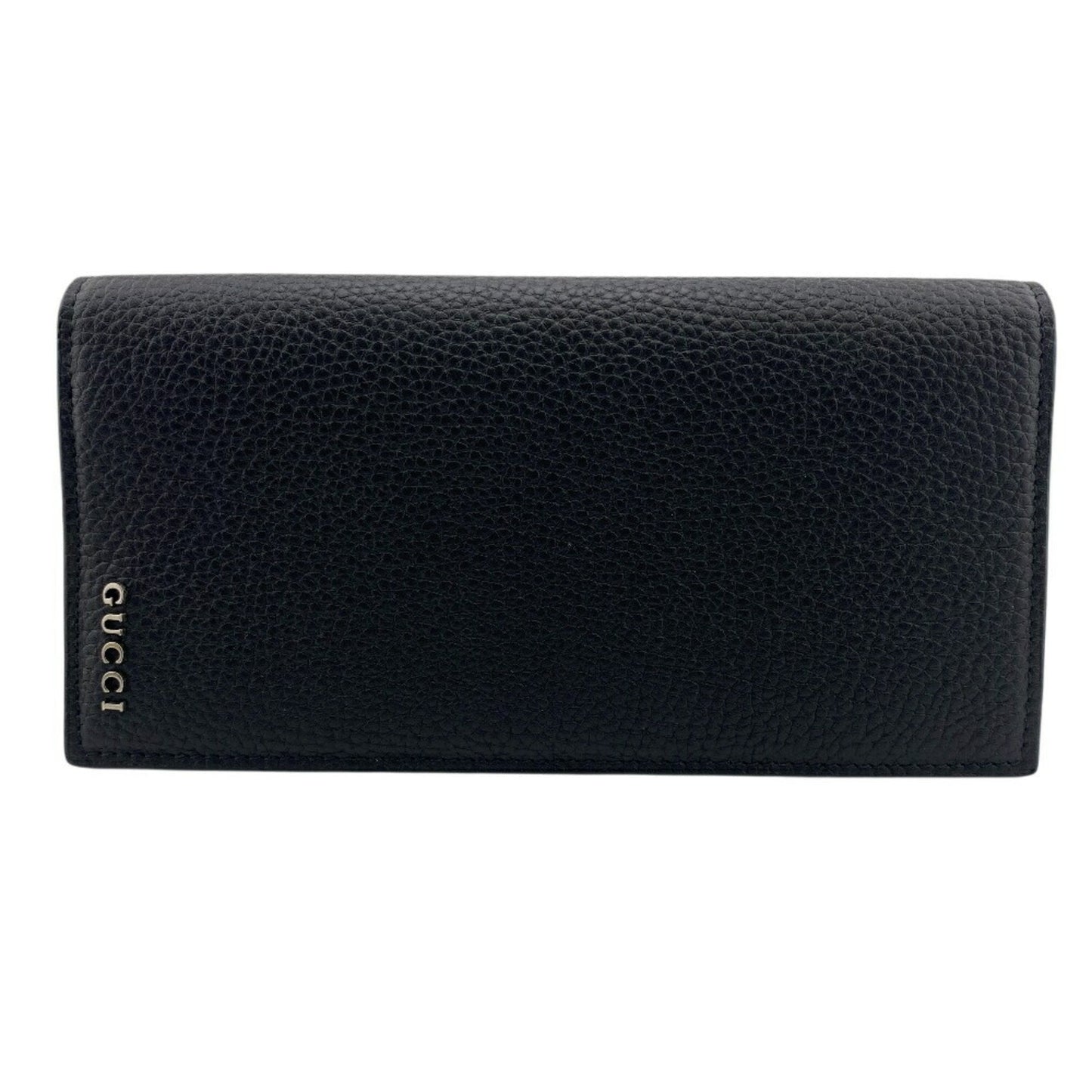 Gucci Black Leather Long Wallet (Bi-Fold) ( )