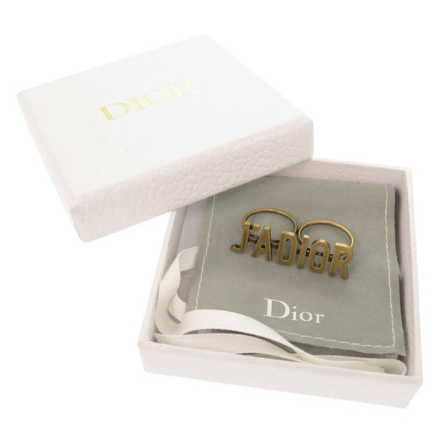 Christian Dior Gold Metal Band Ring ()