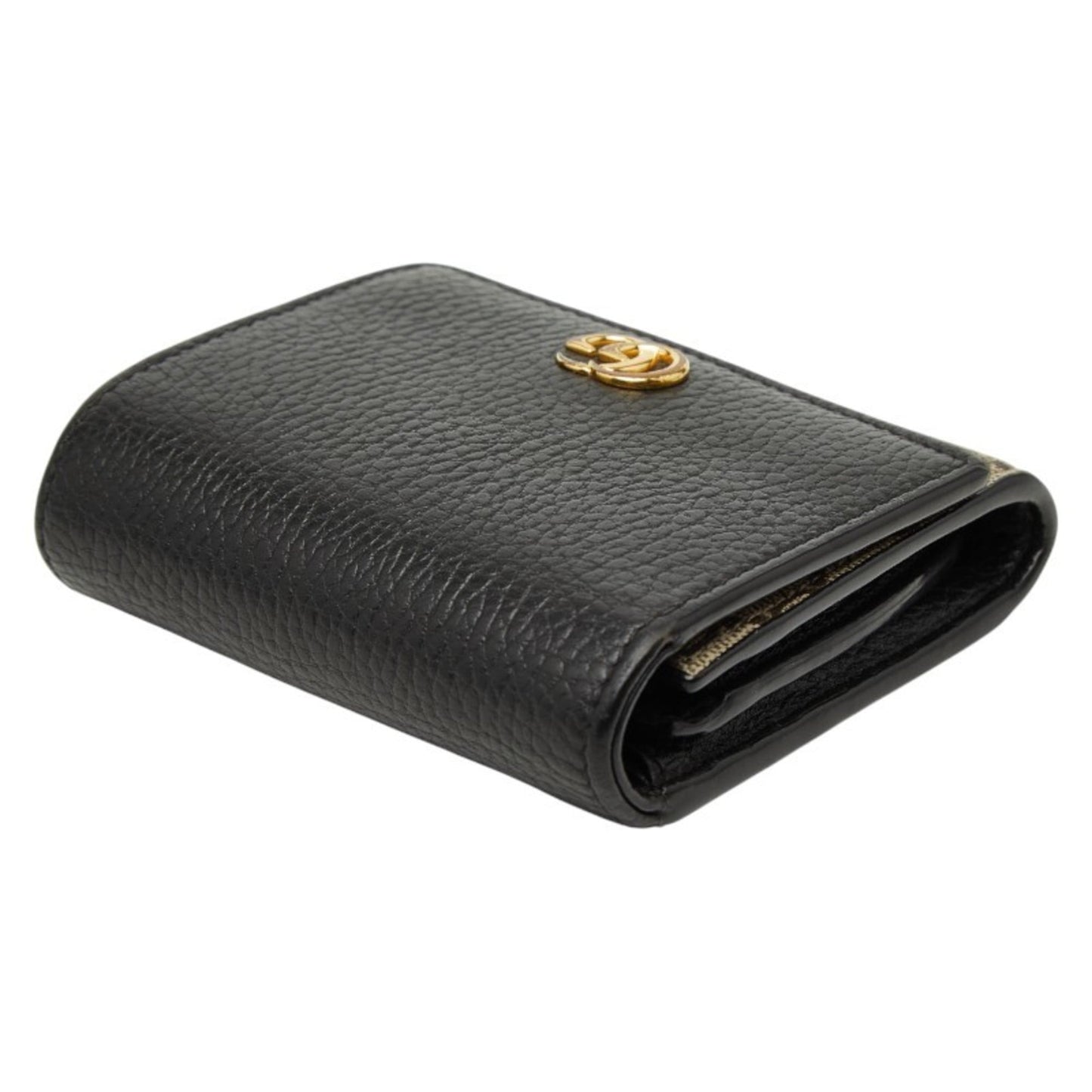 Gucci Beige Black Pvc Leather Wallet (Bi-Fold) ( )