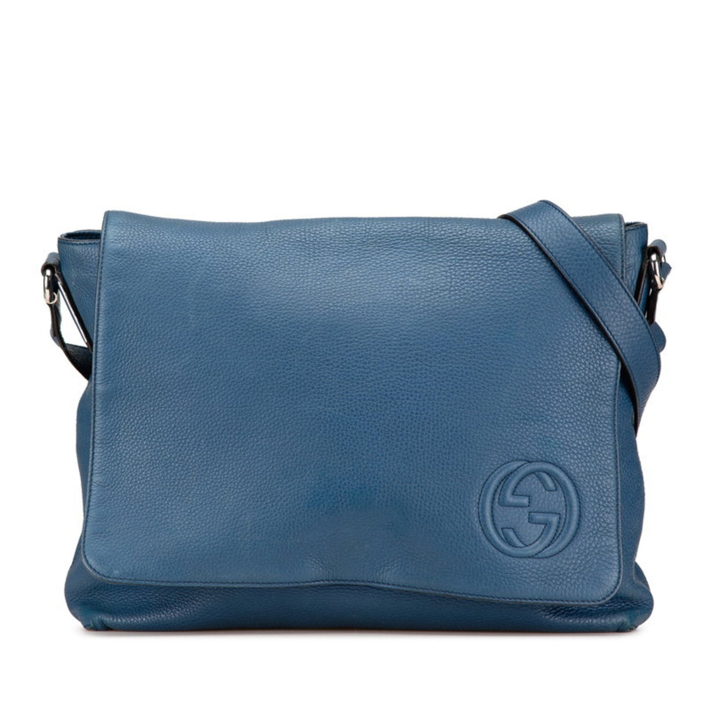 Gucci Blue Leather Shoulder Bag ( )