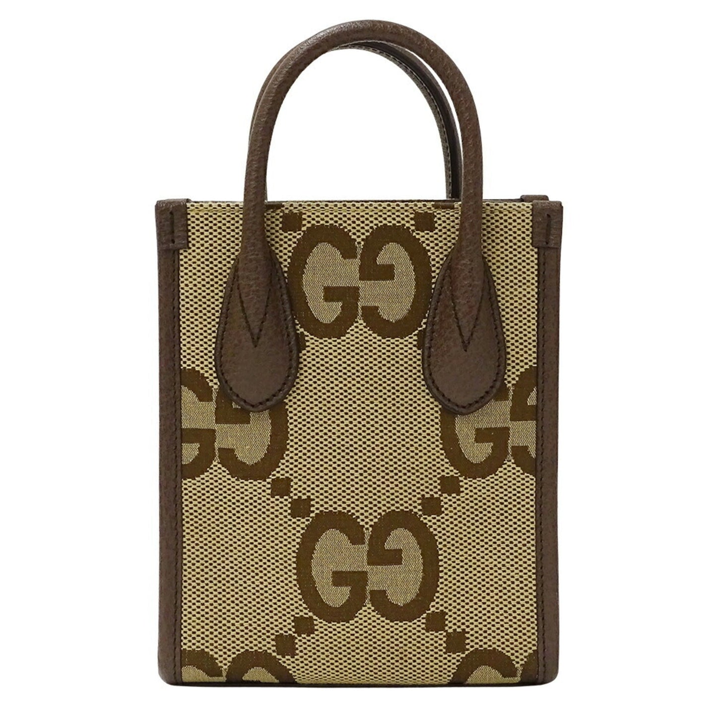 Gucci Gg Canvas Beige Brown Gg Canvas Handbag Shoulder Bag ( )