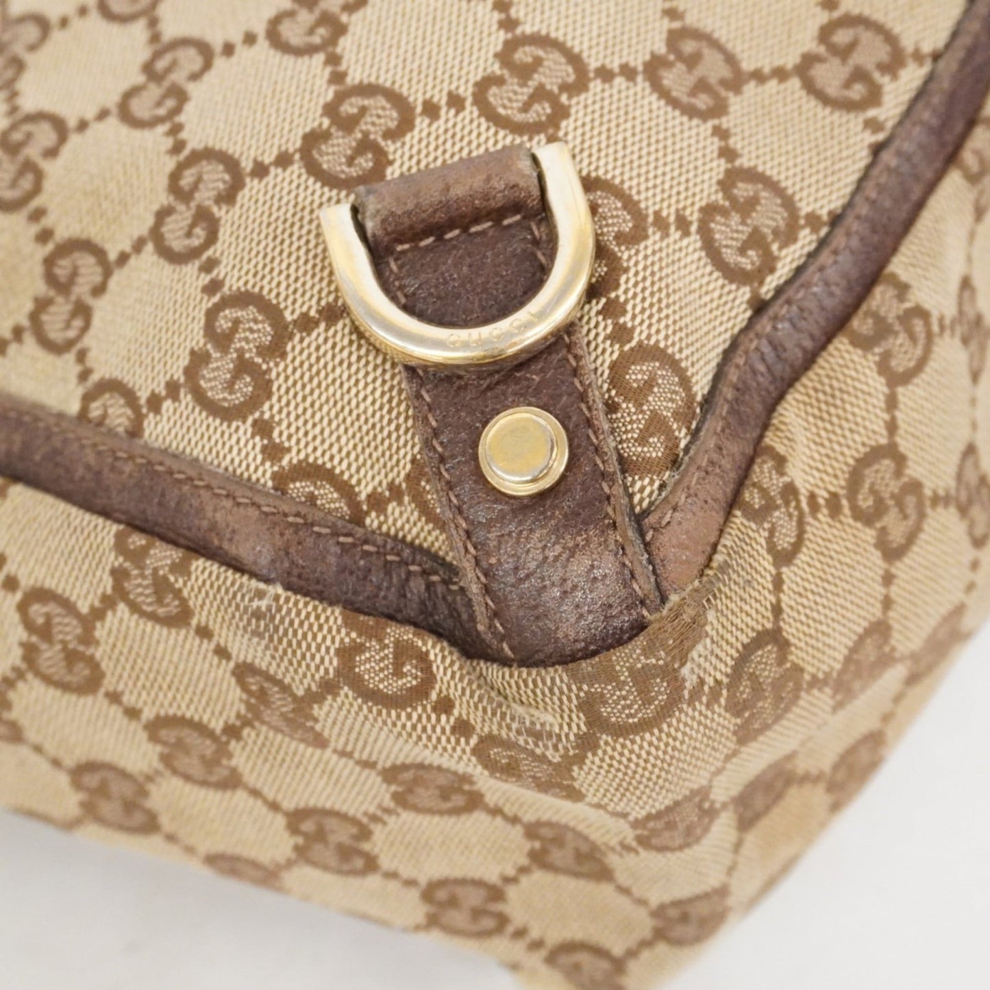 Gucci Brown Canvas Handbag ( )