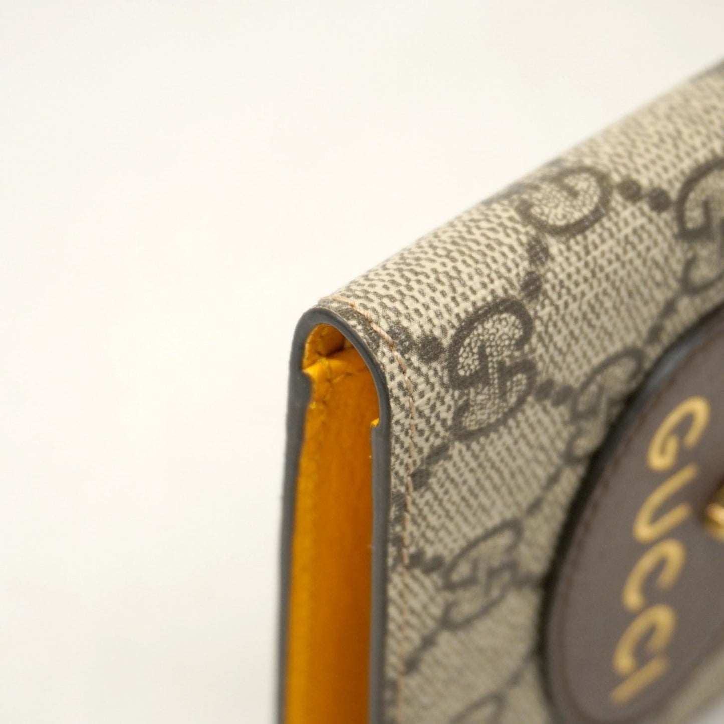 Gucci Beige Brown Pvc Bill Wallet (Bi-Fold) ( )