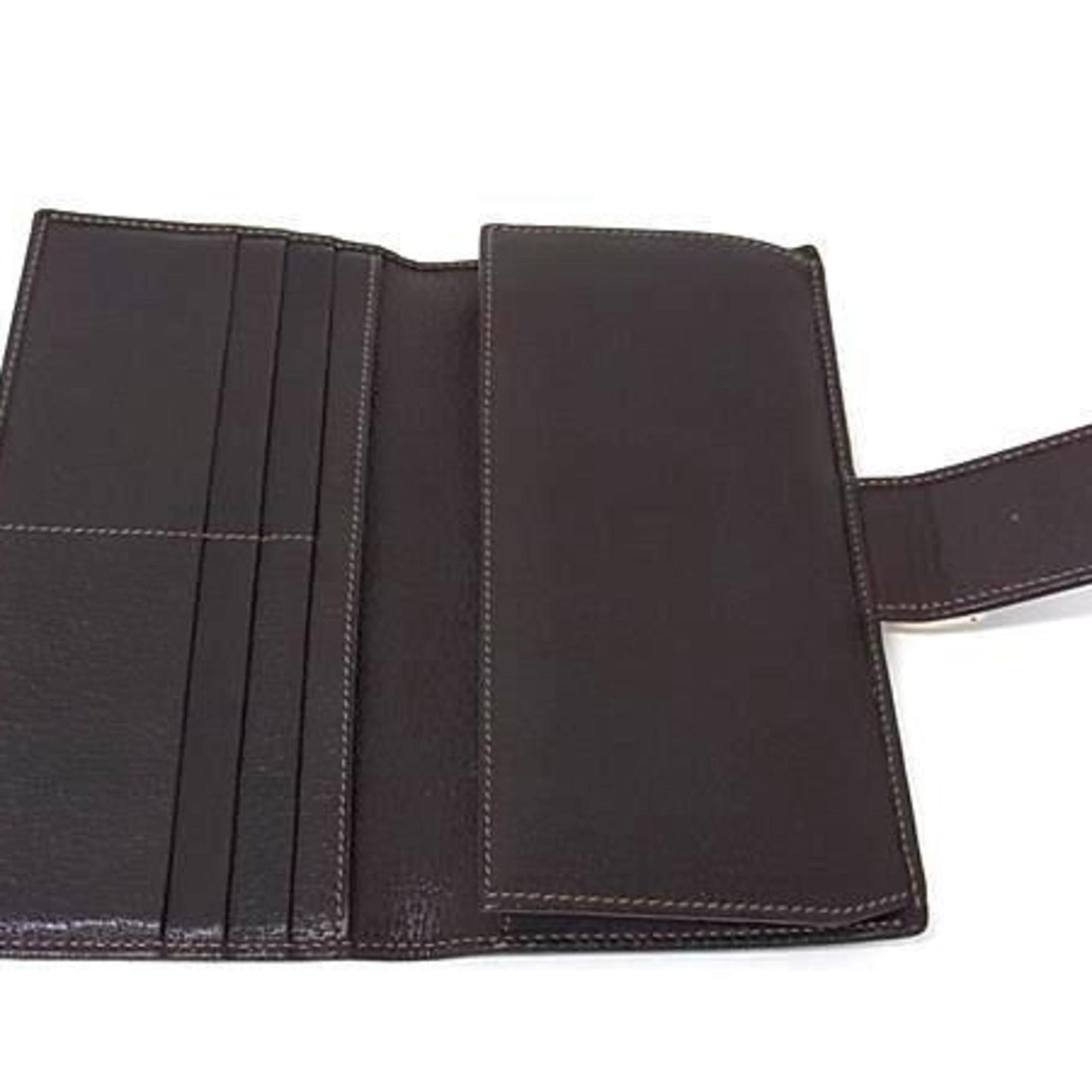 Gucci Brown Brown Gg Gg Canvas Leather Long Wallet (Bi-Fold) ( )