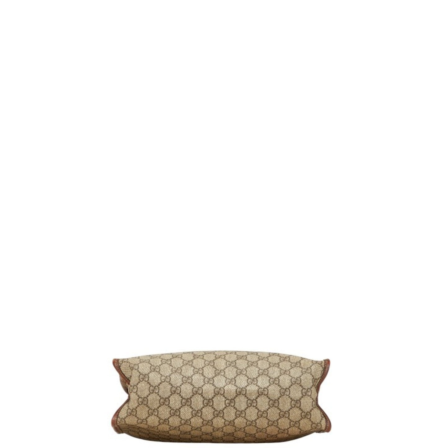 Gucci Beige Brown Pvc Leather Tote Bag ( )
