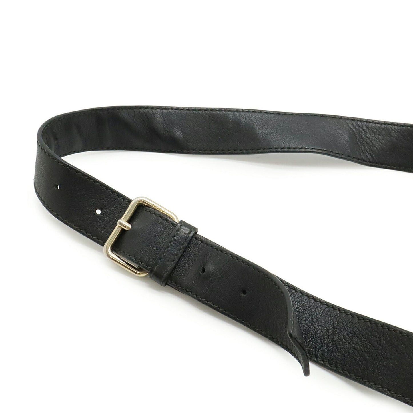 Gucci Black Leather Shoulder Bag ( )