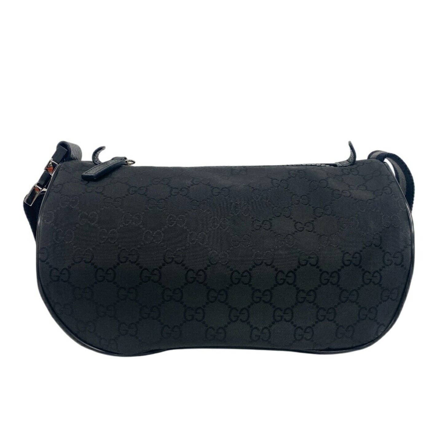 Gucci Black Nylon Leather Sling Bag ( )