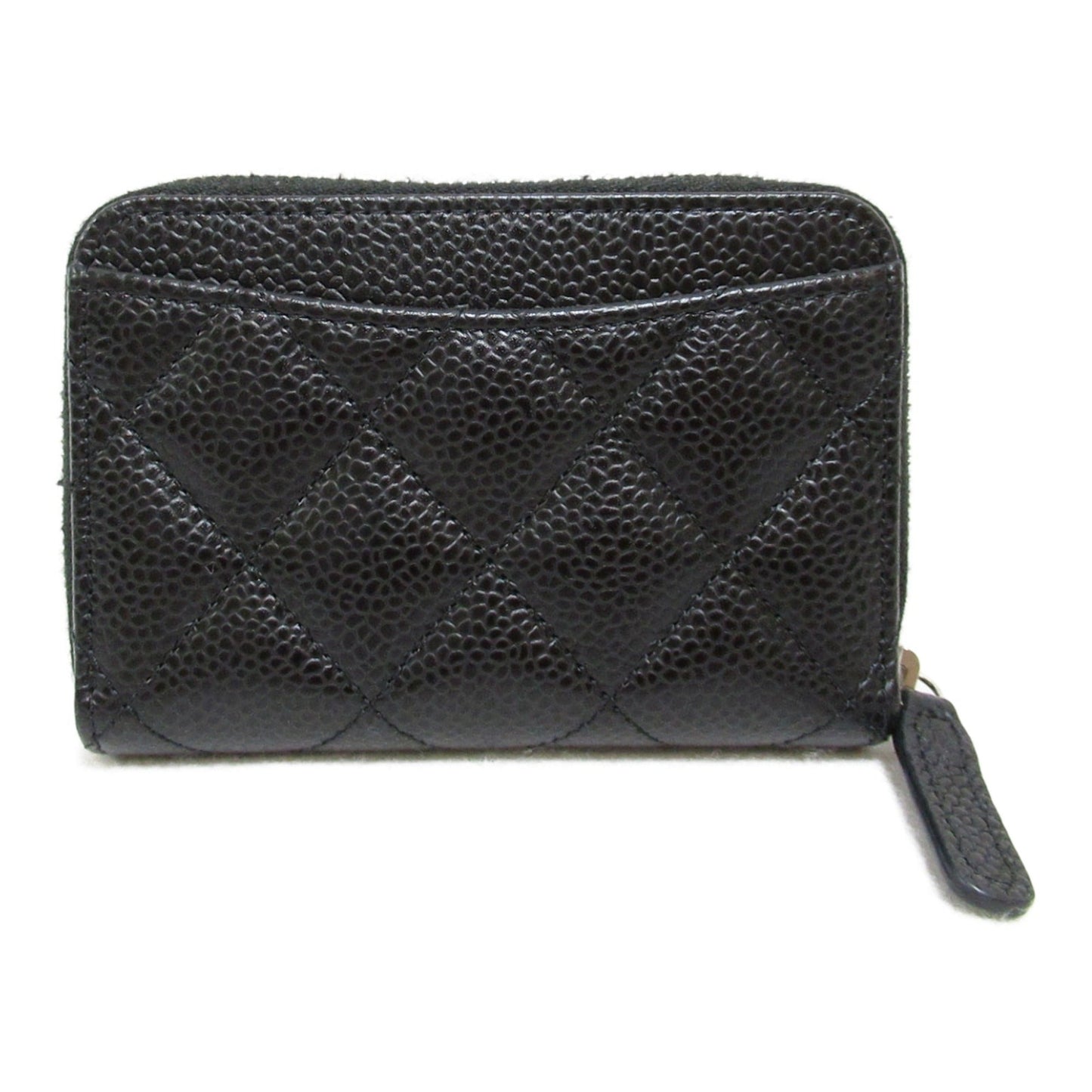 CHANEL coin purse Black Caviar Skin (Grained Calf)