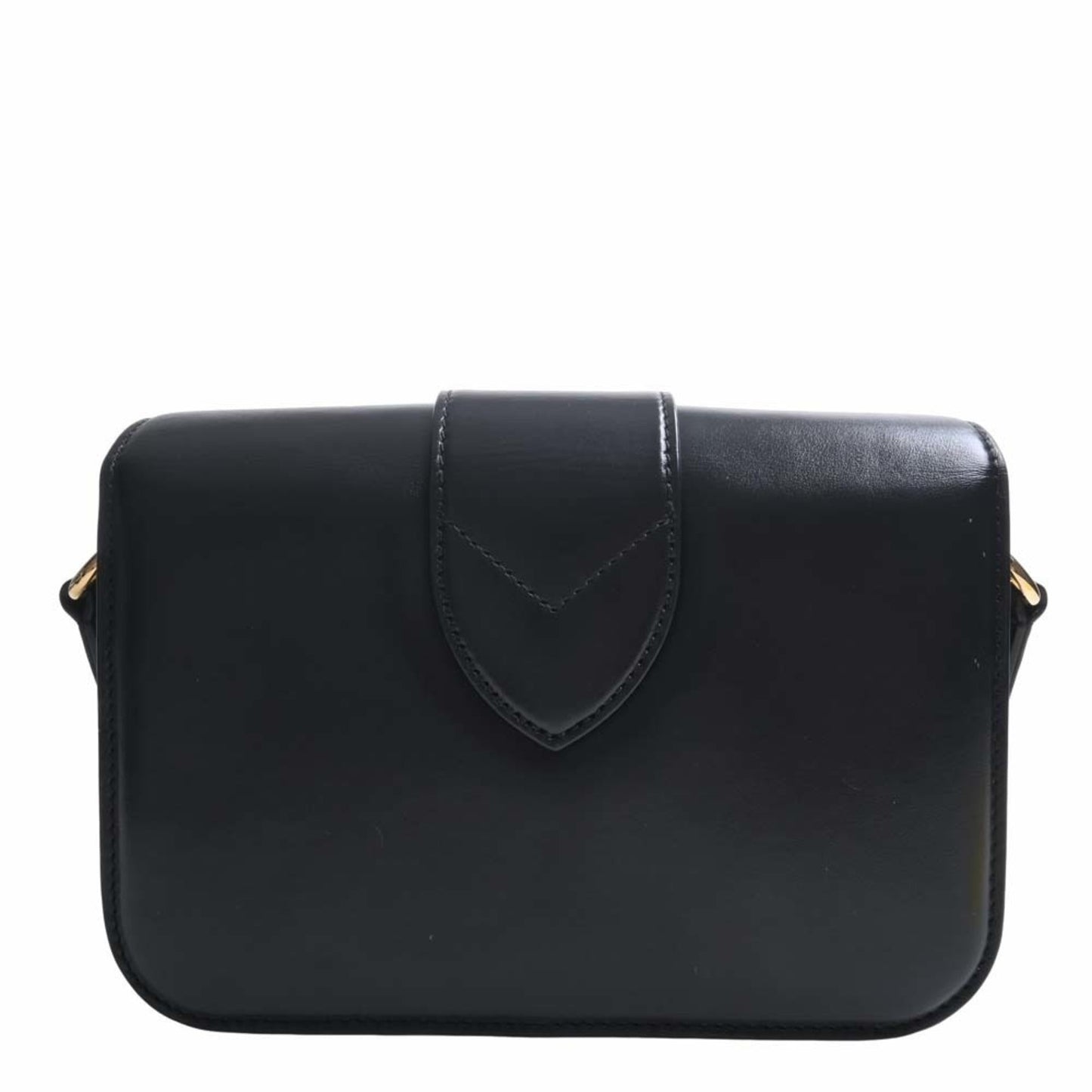 LOUIS VUITTON Leather LV Pont Neuf Shoulder Bag M55948 Black Ladies