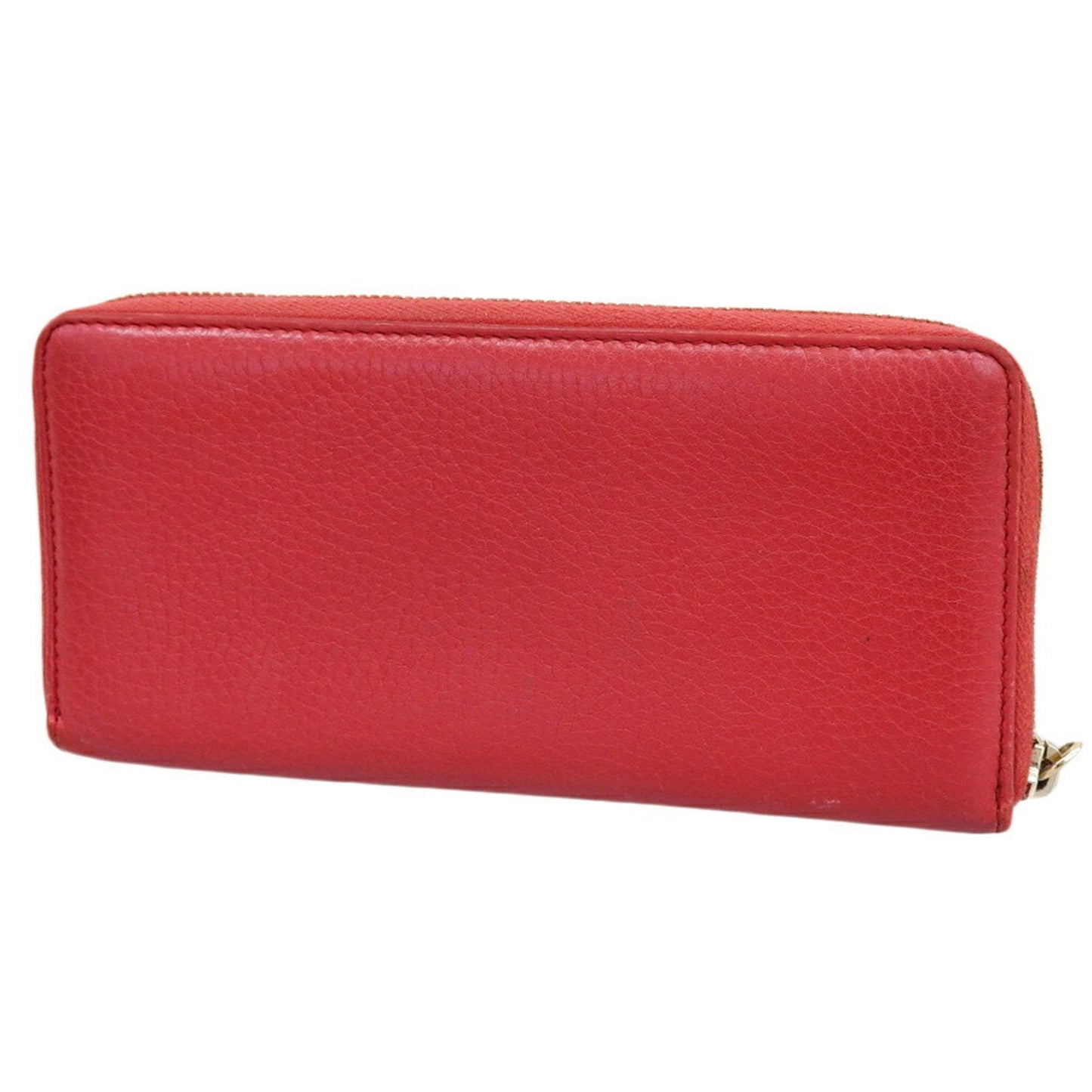 Gucci Red Color Leather Long Wallet (Bi-Fold) ( )