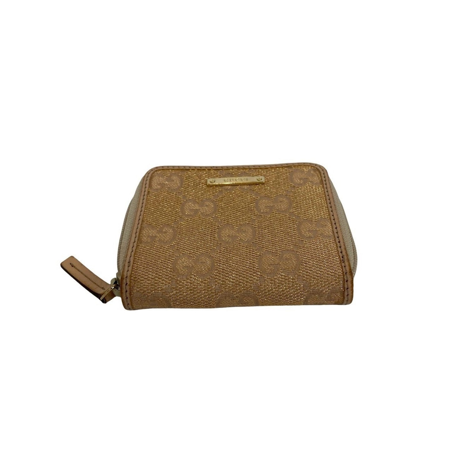Gucci Pink Canvas Leather Coin Purse/Coin Case ( )