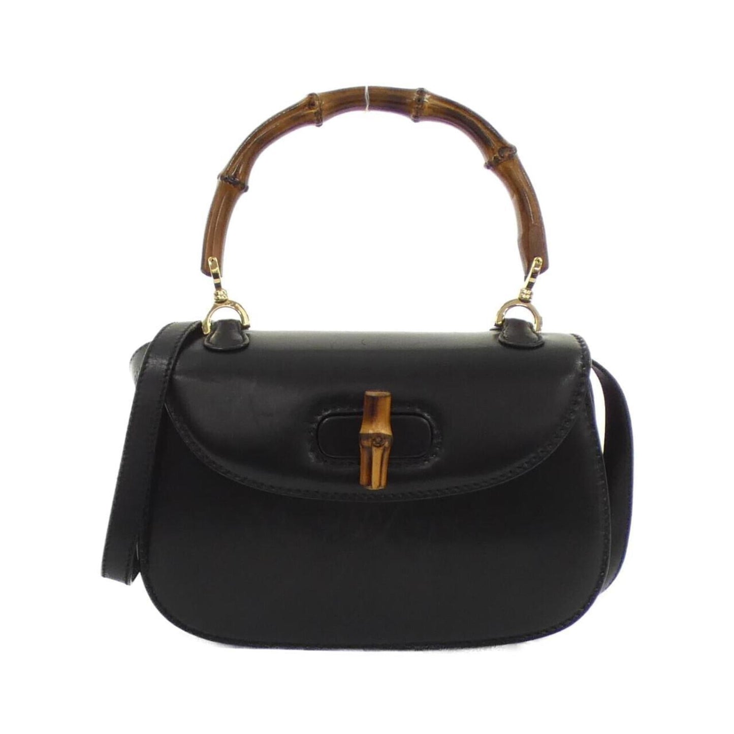 Gucci Black Leather Handbag ( )
