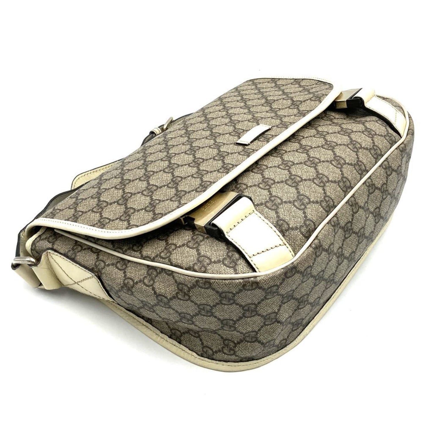 Gucci Beige Brown Gg Supreme Shoulder Bag ( )