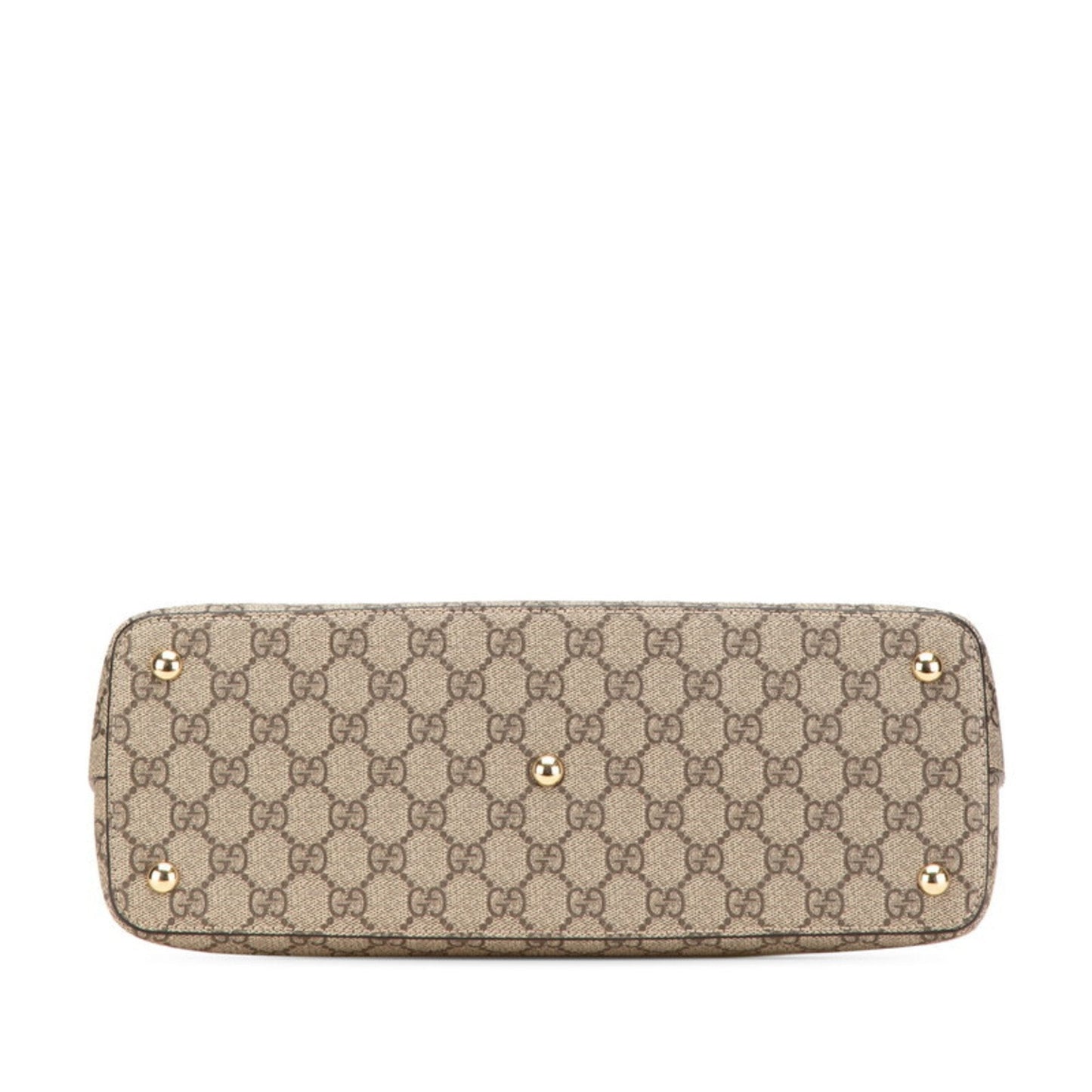 Gucci Beige Brown Pvc Leather Handbag Shoulder Bag ( )