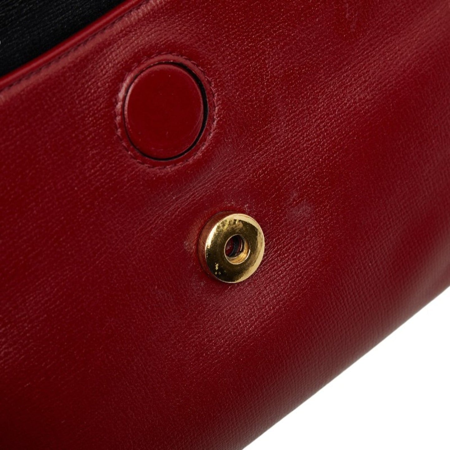 Gucci Black Red Color Leather Shoulder Bag ( )