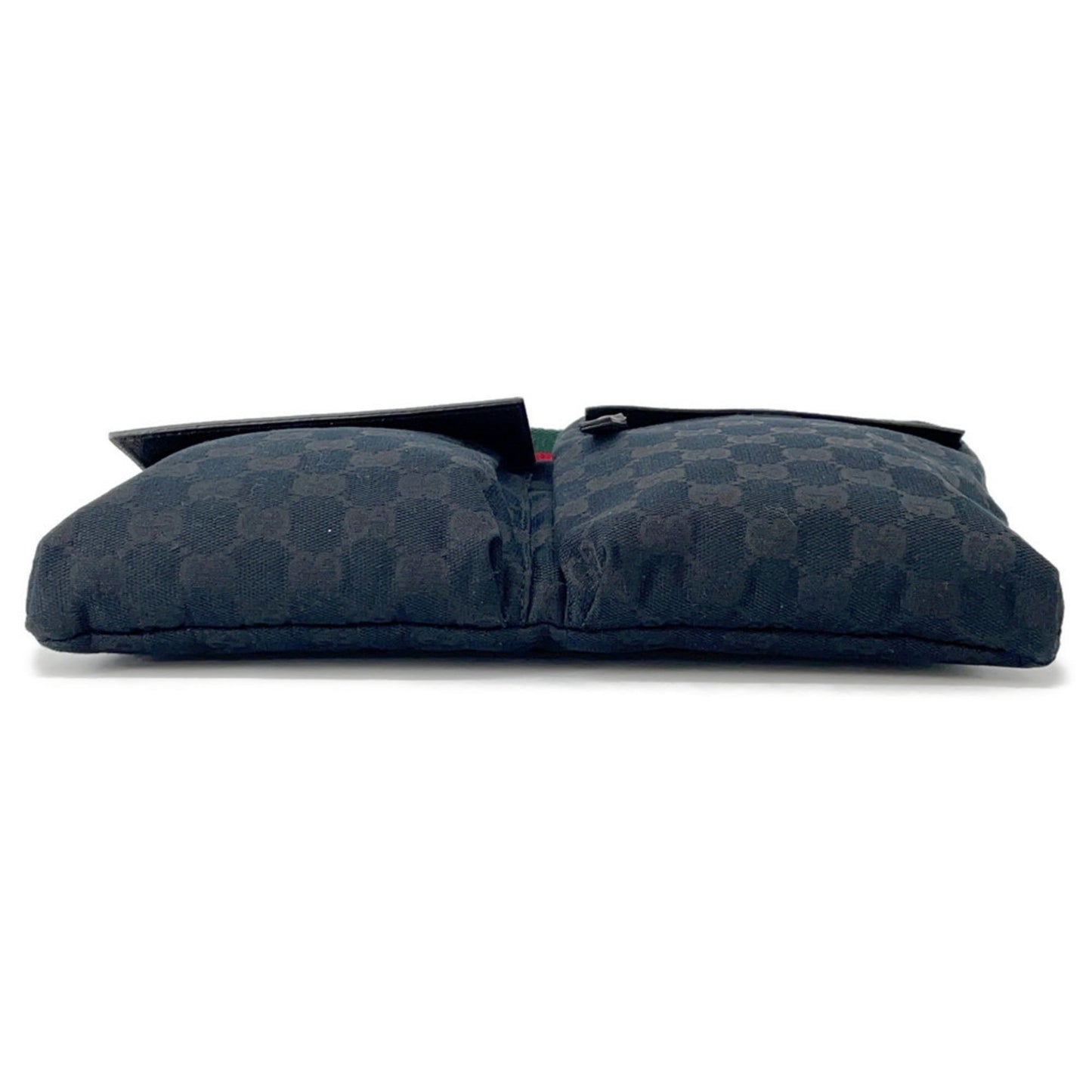 Gucci Sherry Line Black Gg Canvas Sling Bag ( )