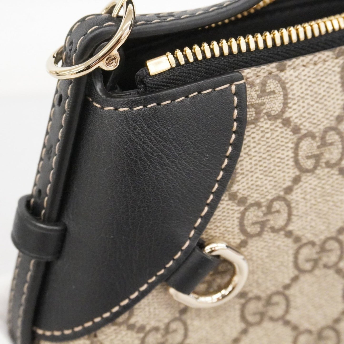 Gucci Black Brown Pvc Handbag ( )