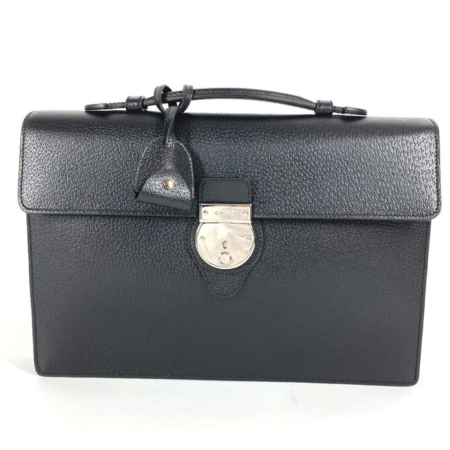 Gucci Black Leather Briefcase Handbag ( )