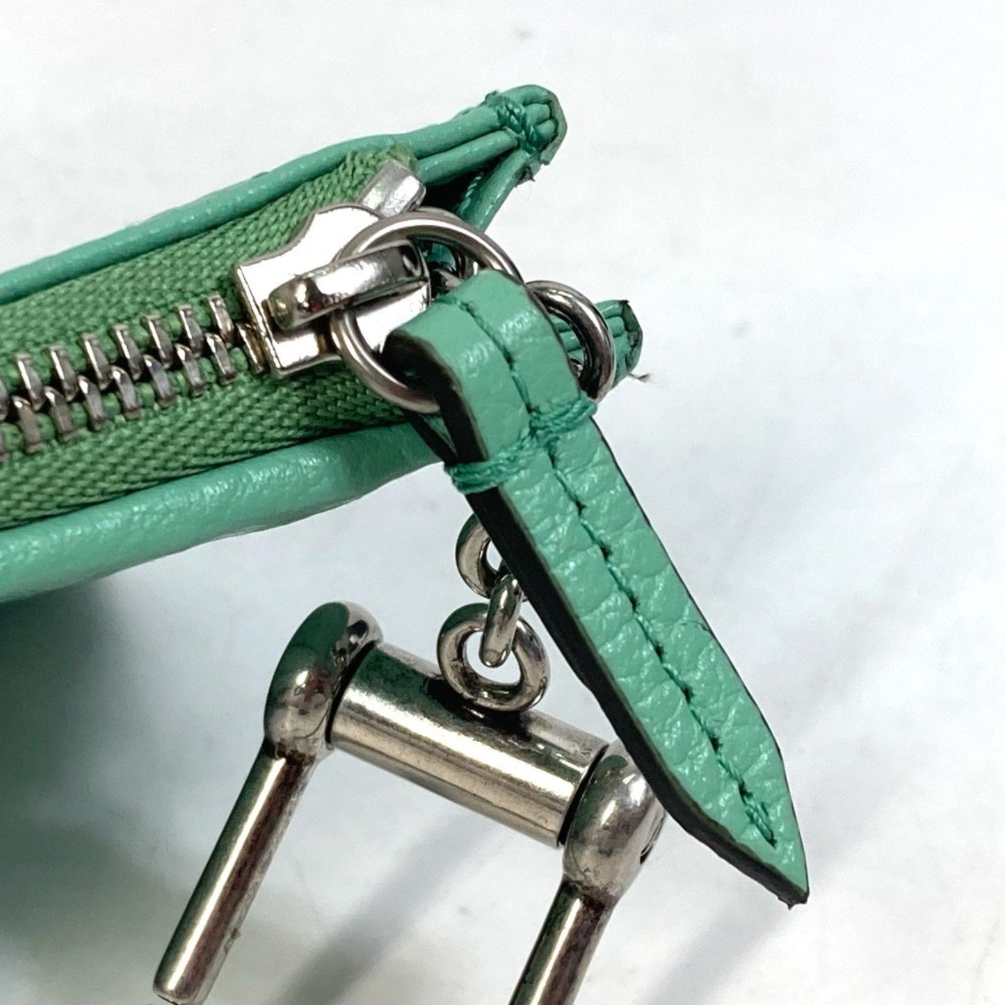 Gucci Green Leather Coin Purse/Coin Case ( )